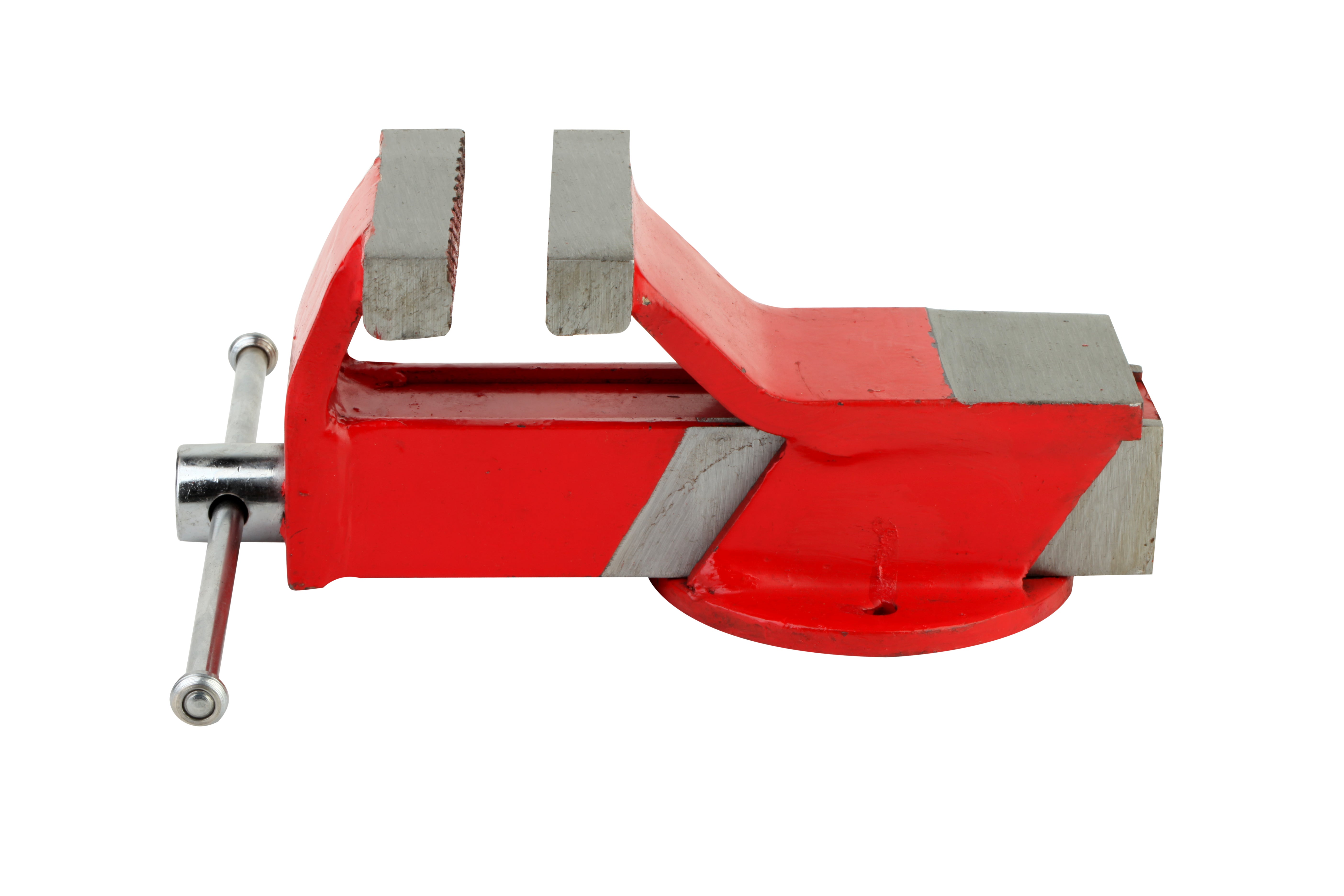 Torno de bancada fixo 100 mm vermelho - 2