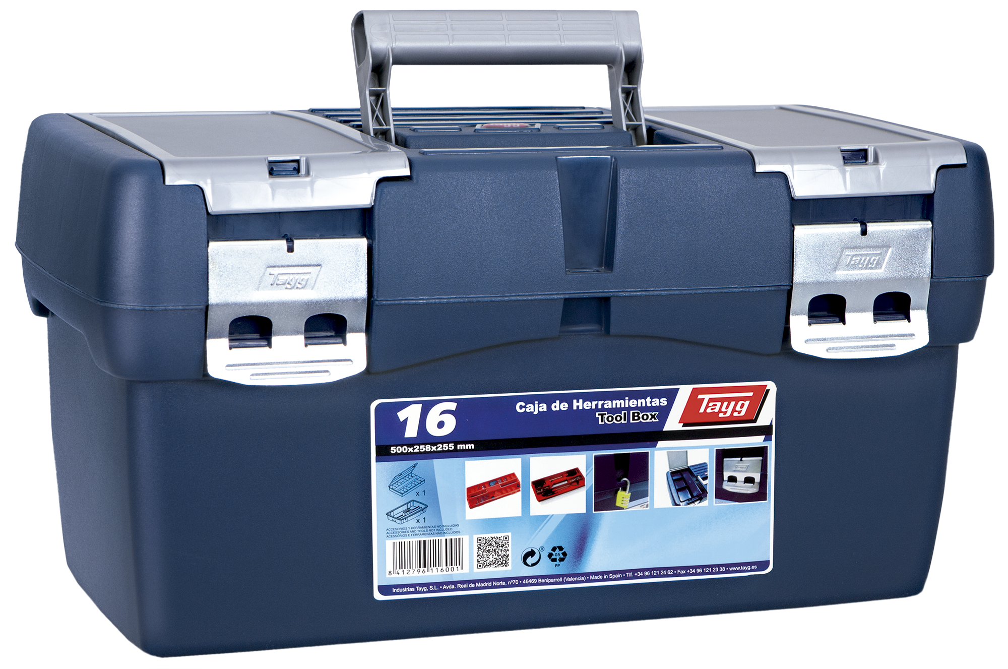 Caja de herramientas TAYG N 16 con capacidad de 23 litros - 7