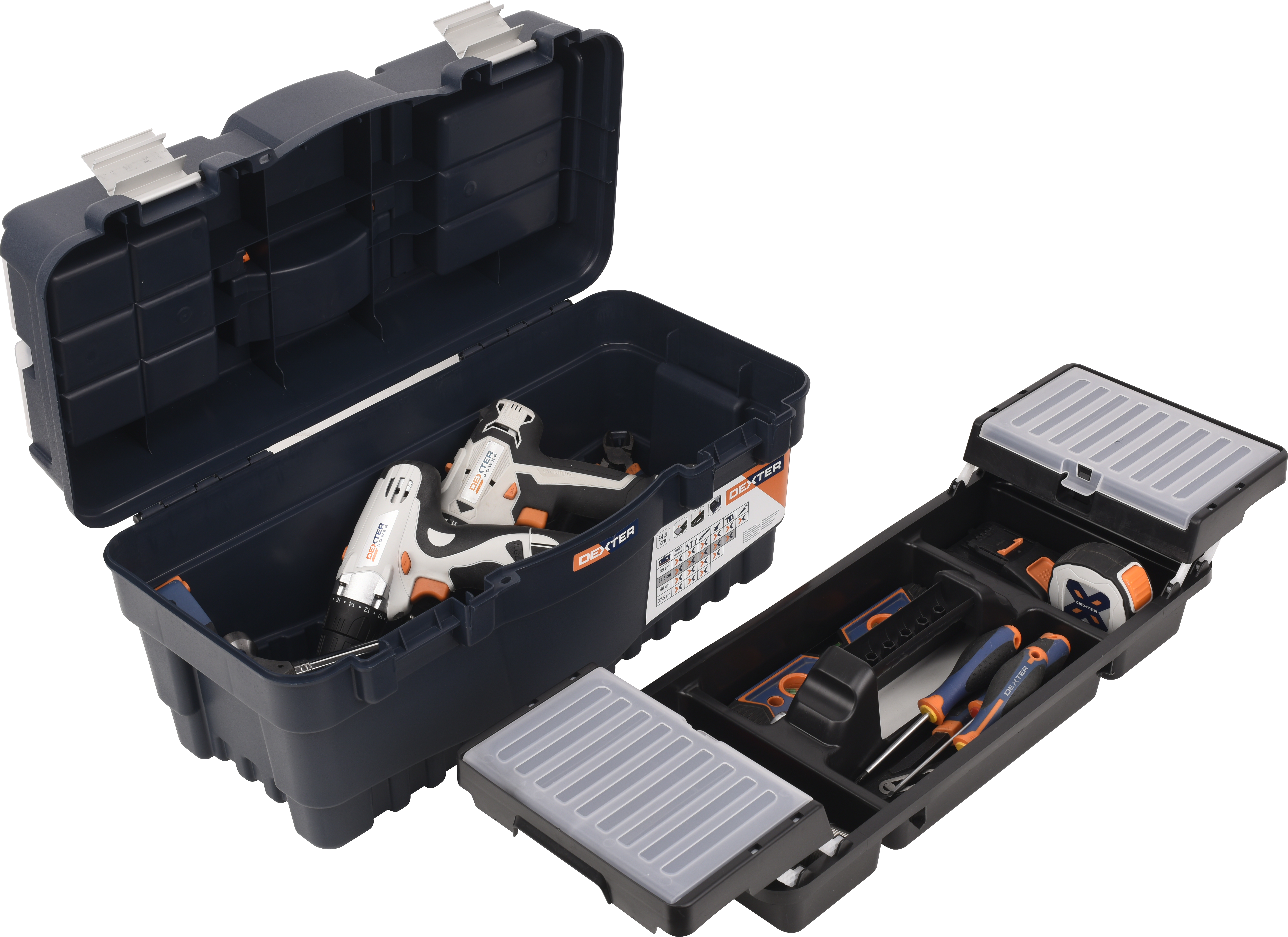 Caja de herramientas DEXTER con capacidad de 32 litros - 8