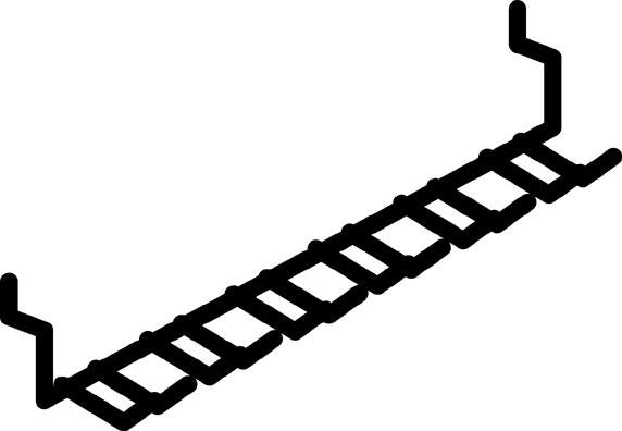 Gancho porta ferramentas 22.5X0.3 1KG CINZA