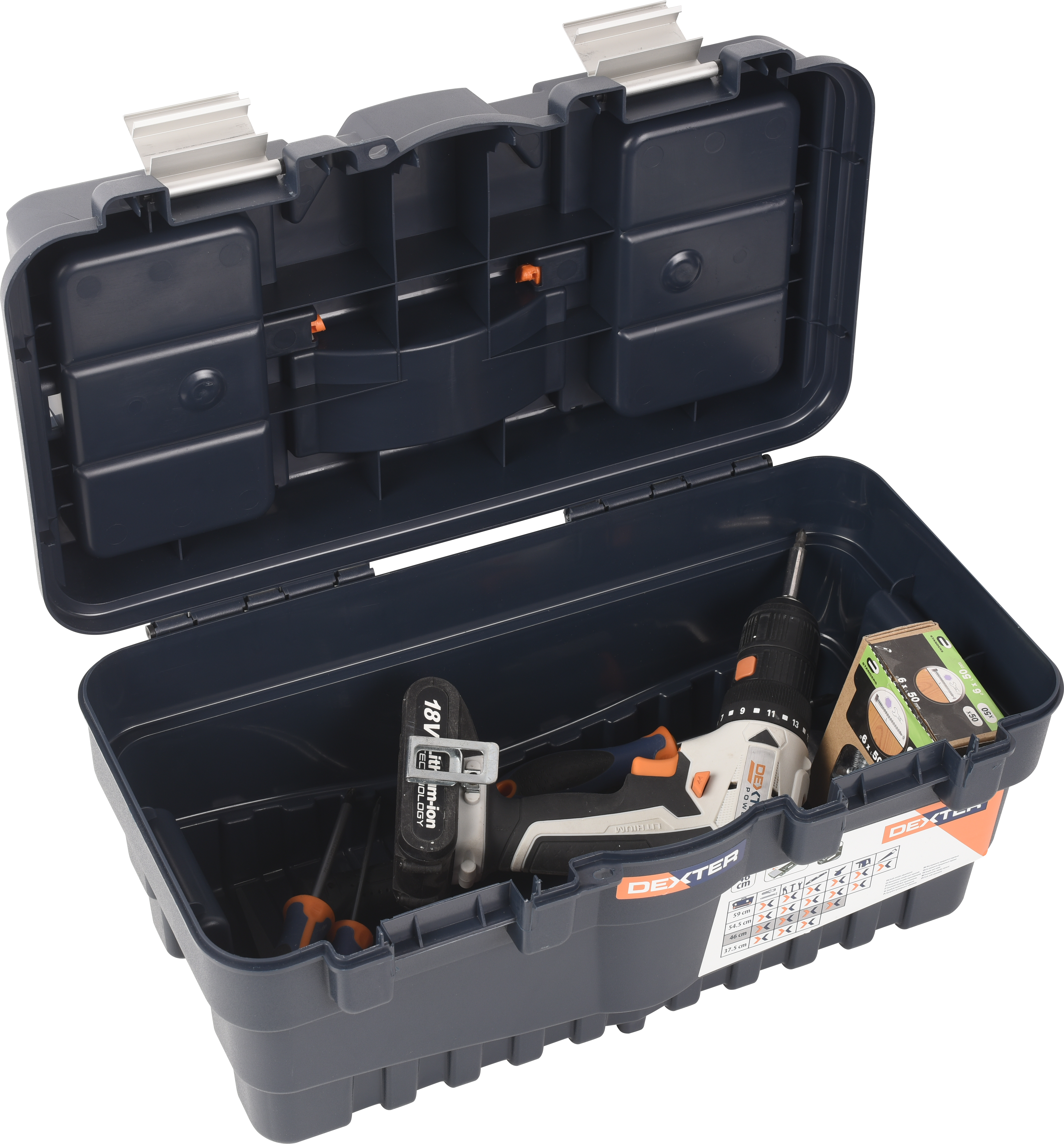 Caja de herramientas DEXTER con capacidad de 28 litros - 12