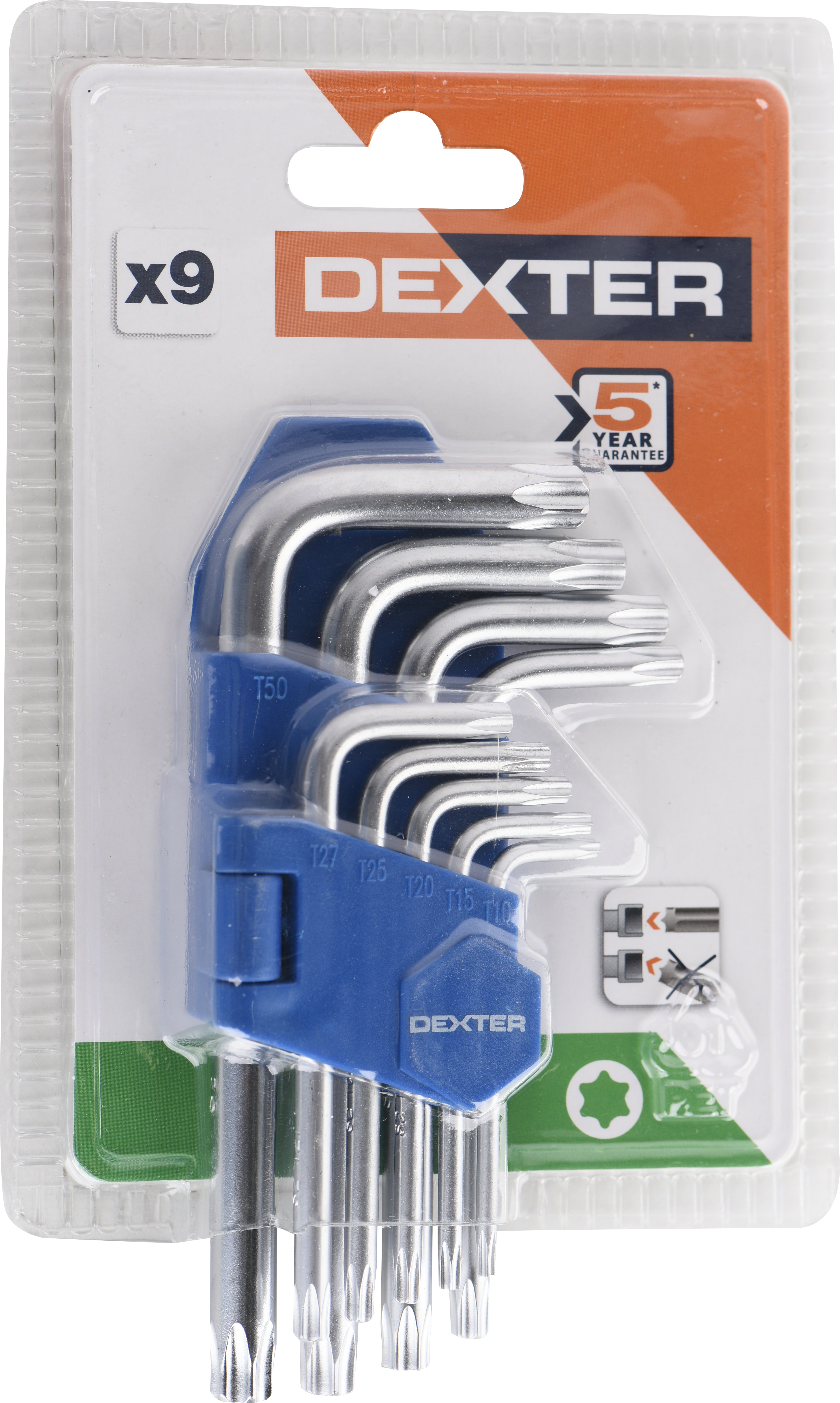 Jogo de chaves allen e torx 9 unidades Dexter - 6