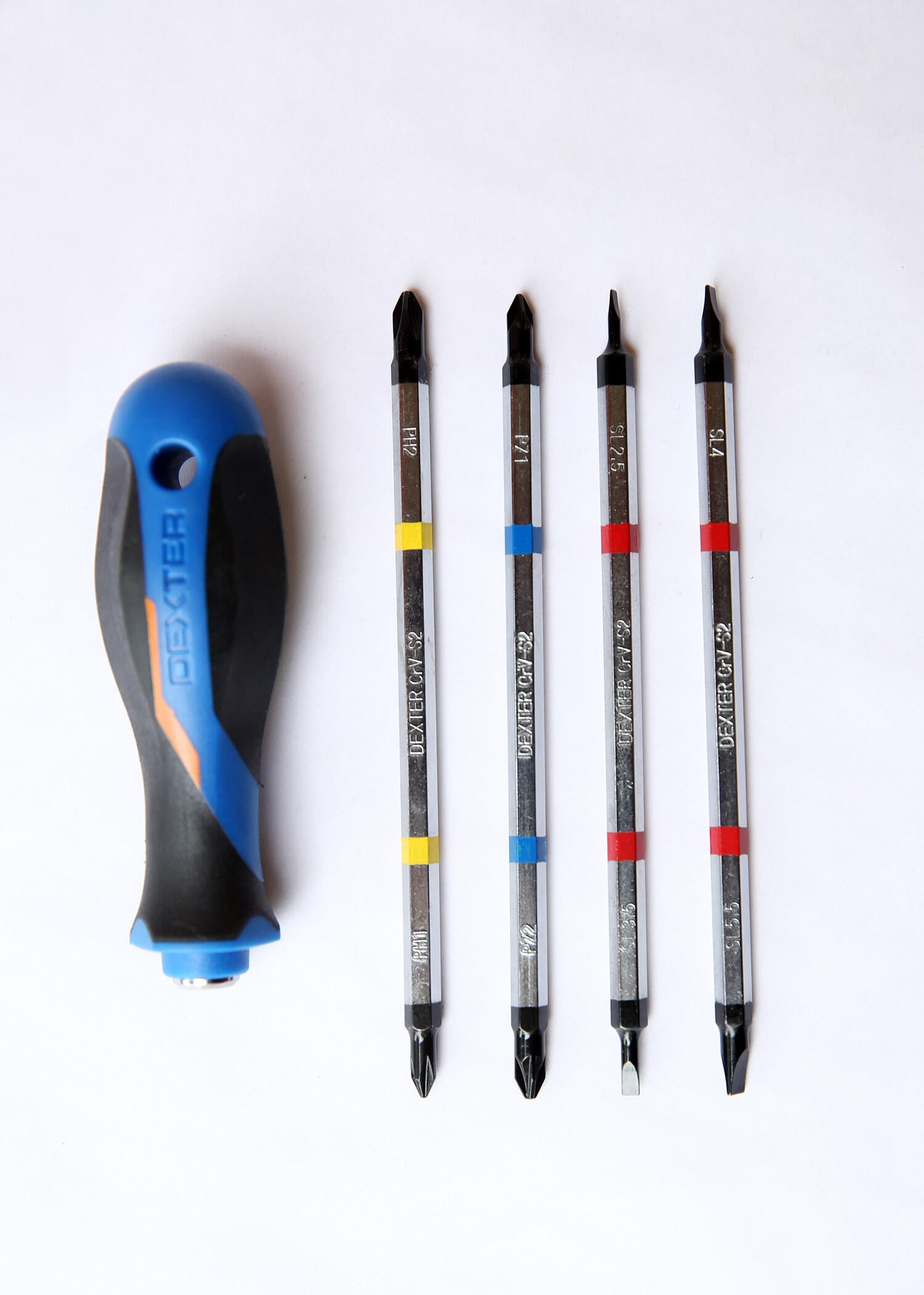 Conjunto 4 pontas duplas DEXTER PLANO, PHILLIPS E POZIDRIVE - 9