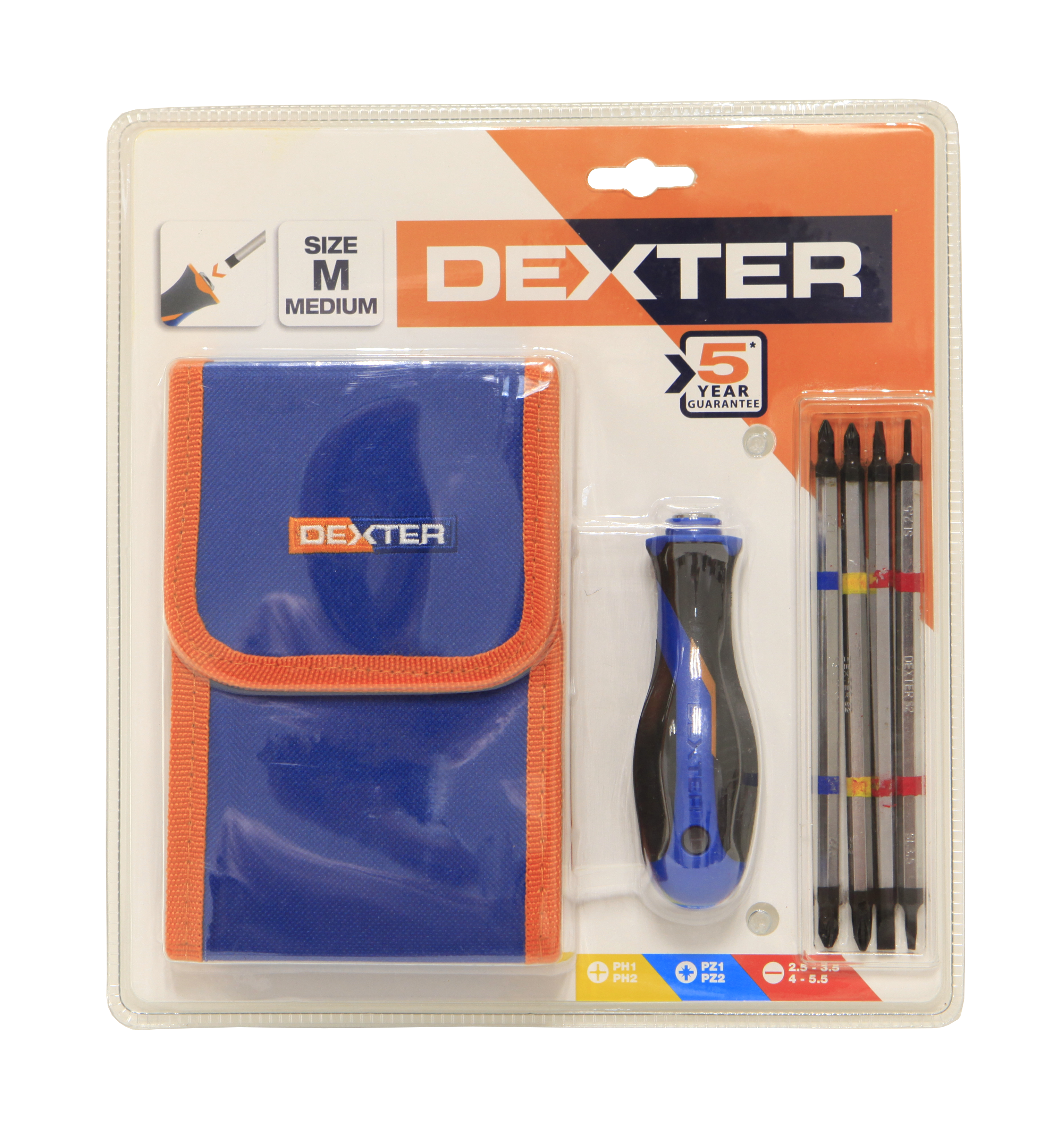 Conjunto 4 pontas duplas DEXTER PLANO, PHILLIPS E POZIDRIVE - 8