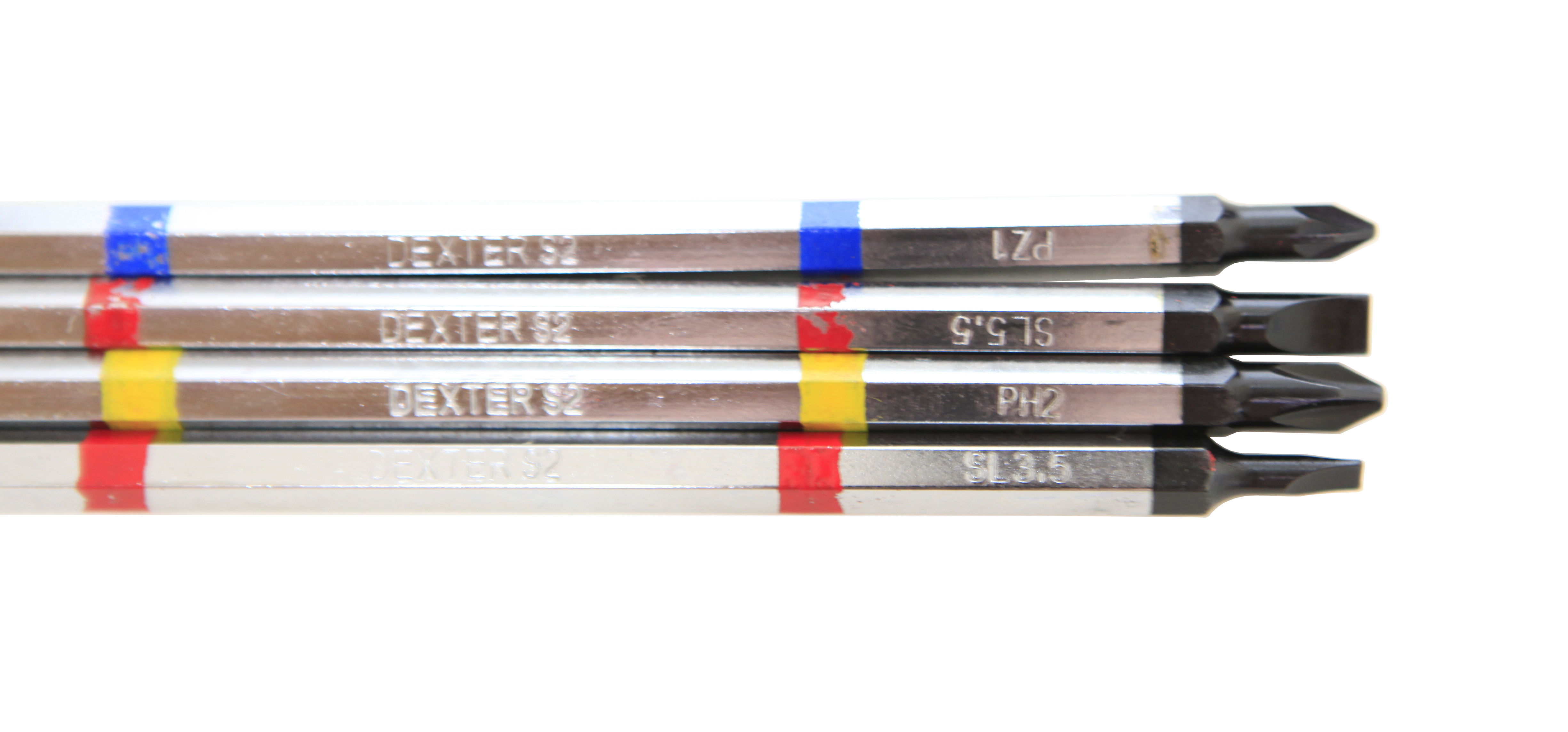 Conjunto 4 pontas duplas DEXTER PLANO, PHILLIPS E POZIDRIVE - 6