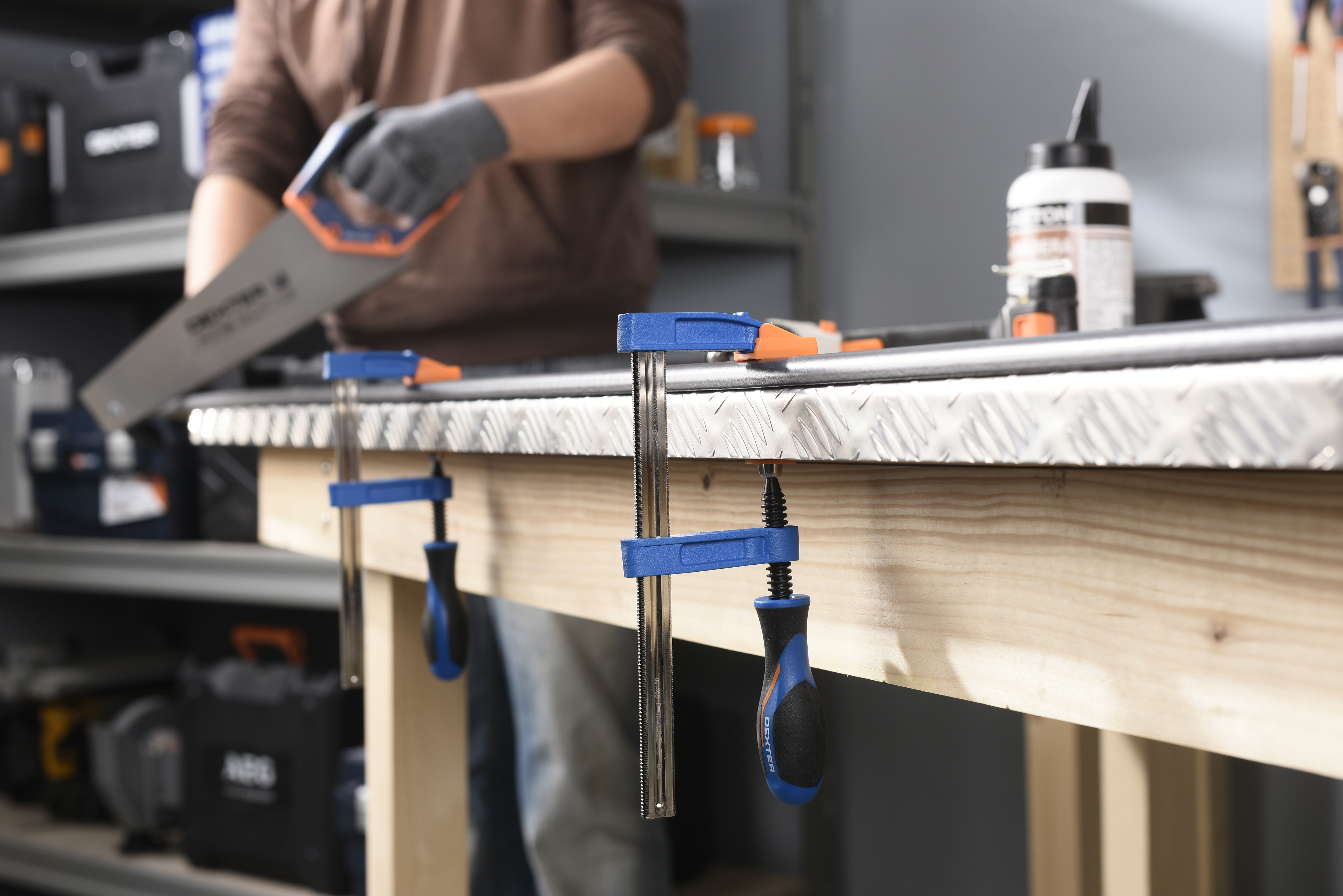 2 grampos de aperto DEXTER 150MM - 10