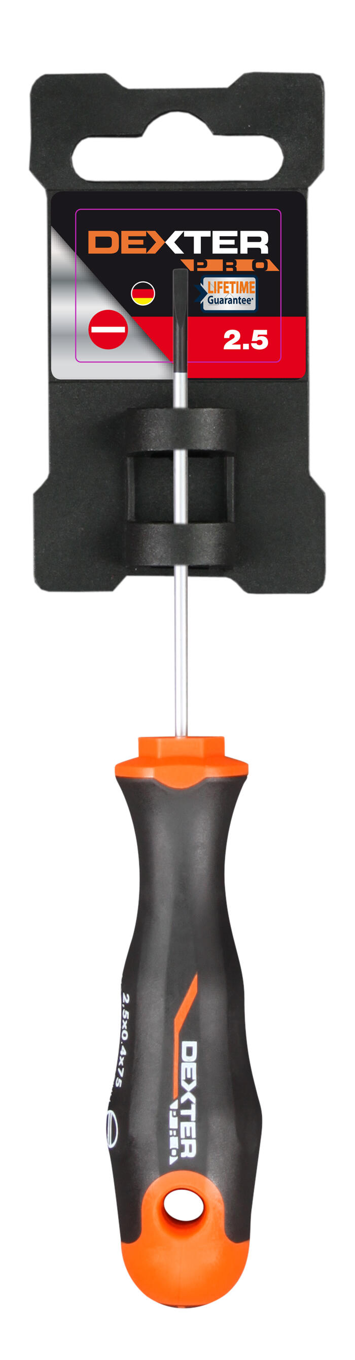 Destornillador sl DEXTER PRO  sl2.5 x  L 75 MM - 4