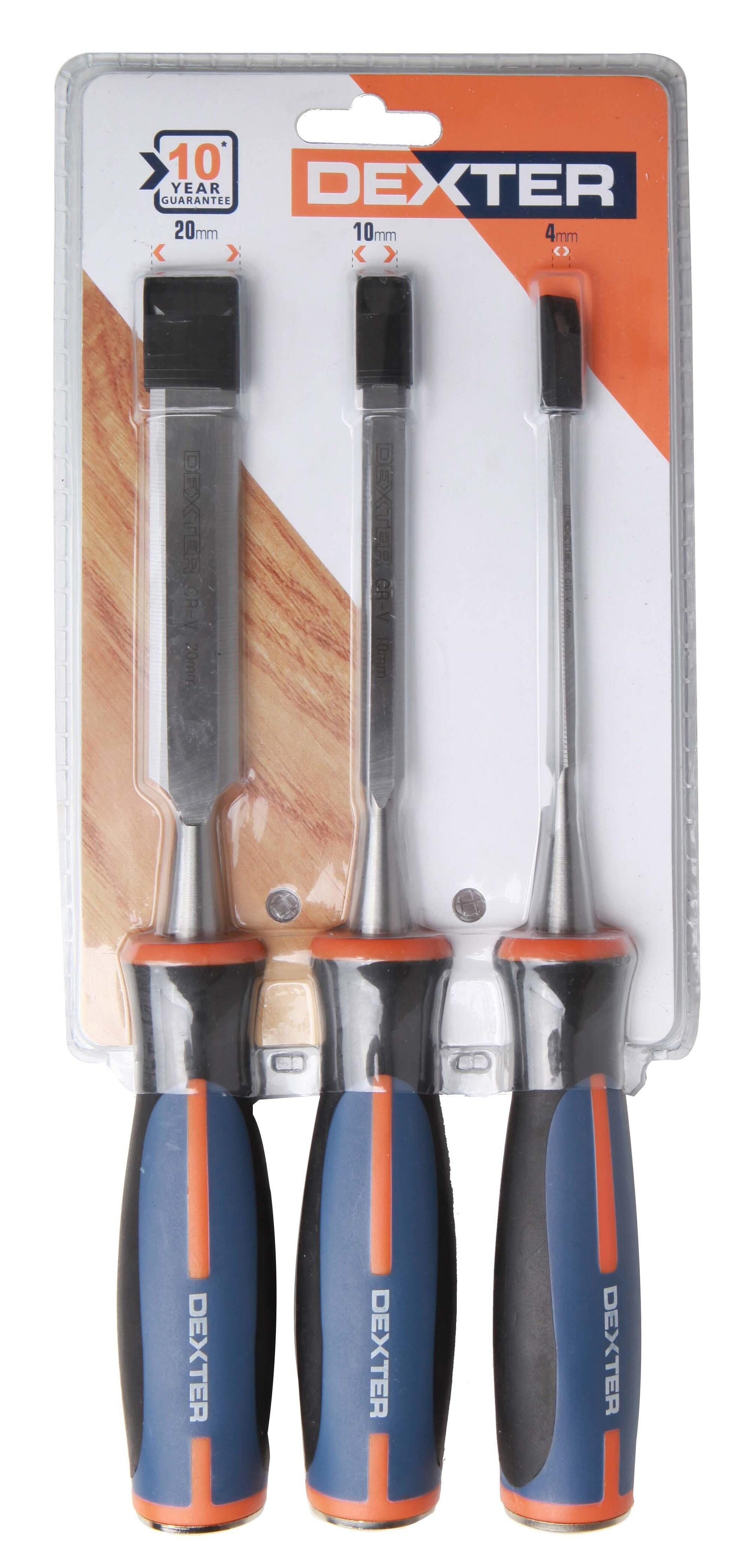 Jogo de formões 150 mm 3 unidades Dexter - 4