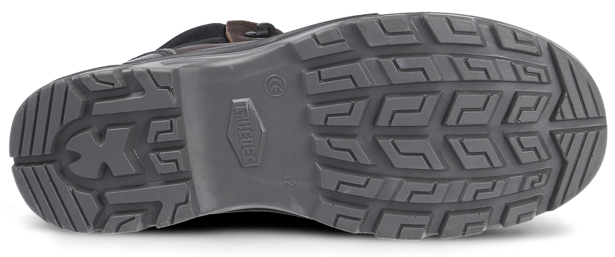 Bota seguridad paredes, hammer piel marrón negro, talla 39