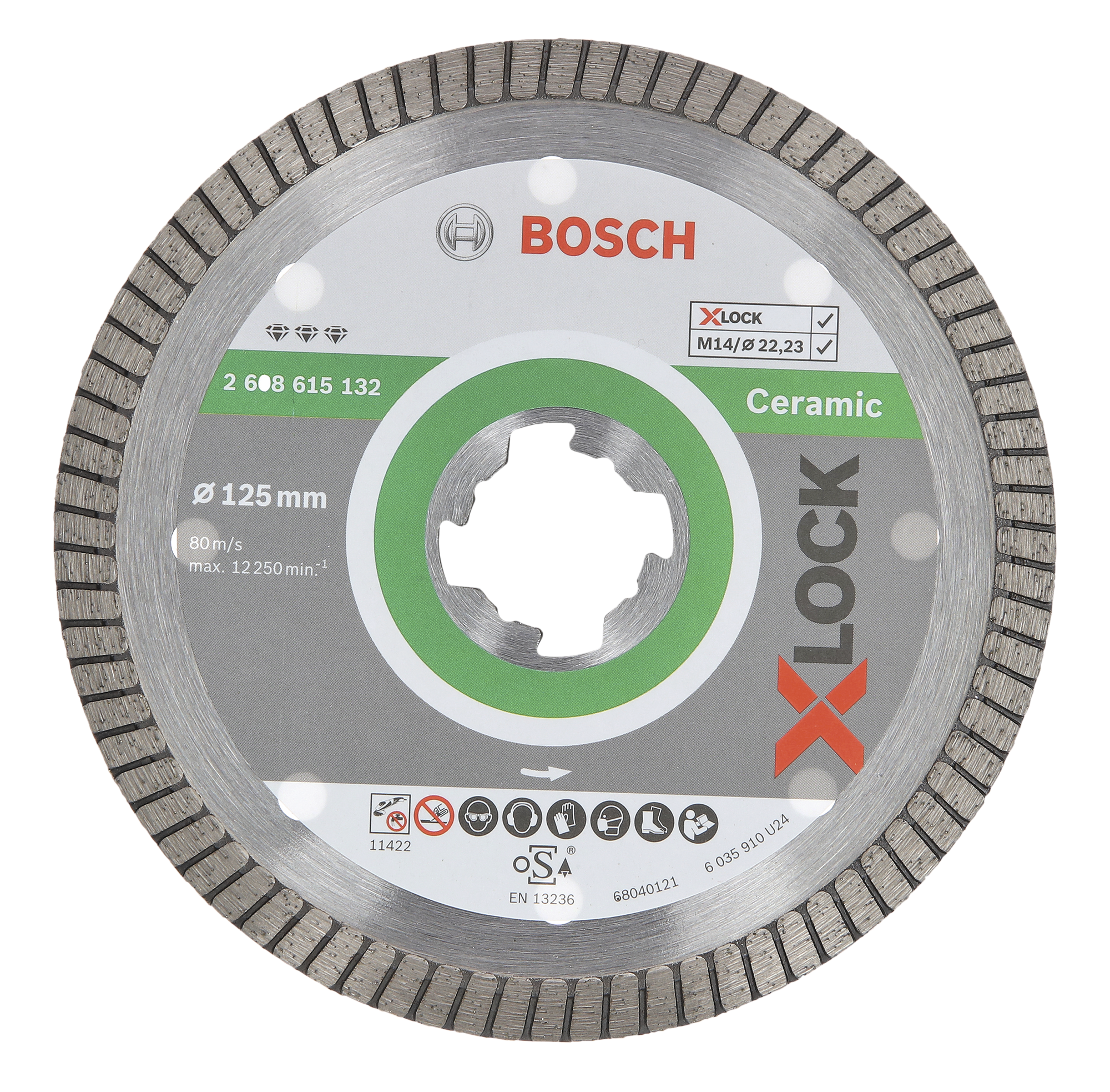 Disco diamante de llanta best ceramico turbo 116mm