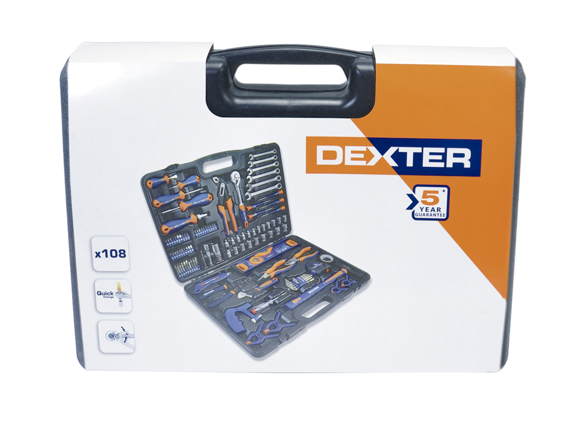 Mala com ferramentas 108 unidades Dexter - 9