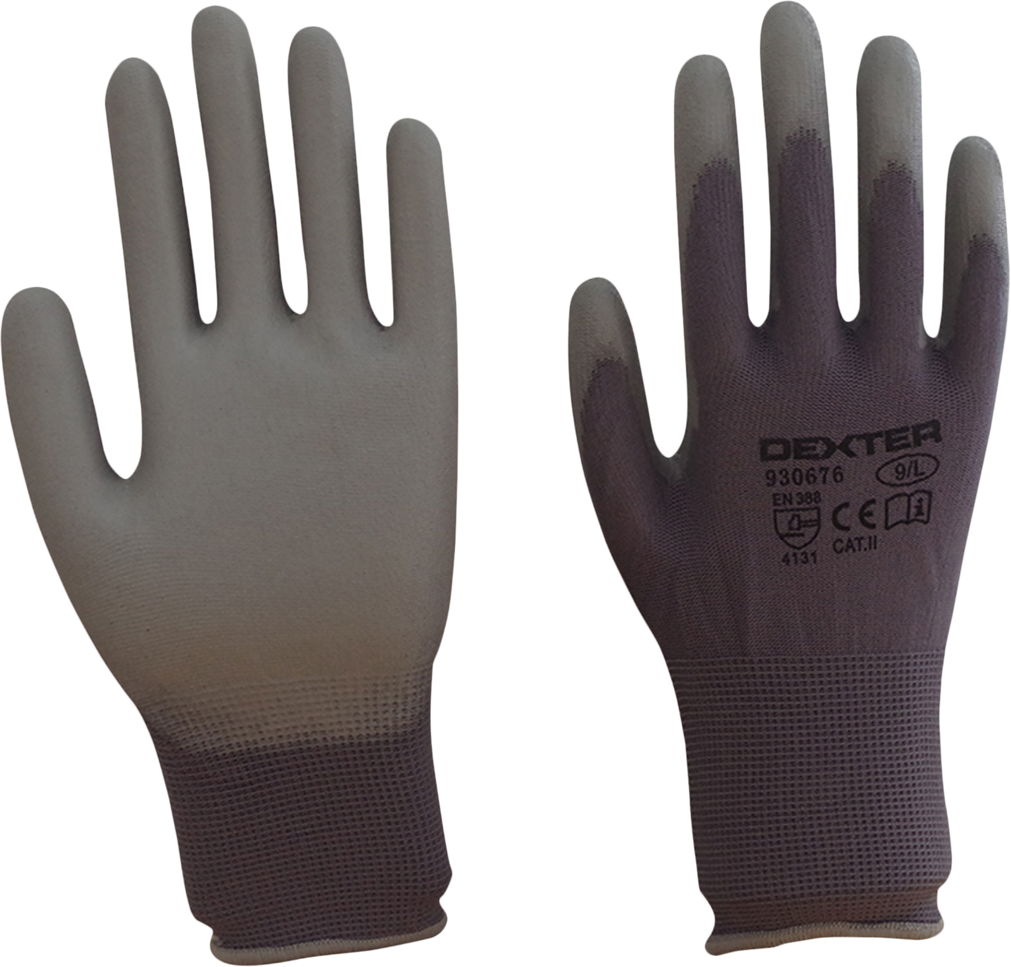 Guantes DEXTER poliuretano gris táctil T9 - 4