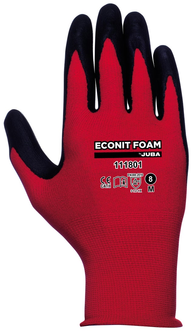 Guante de nylon recubierto de nitrilo foam RefJUBA H111801-8