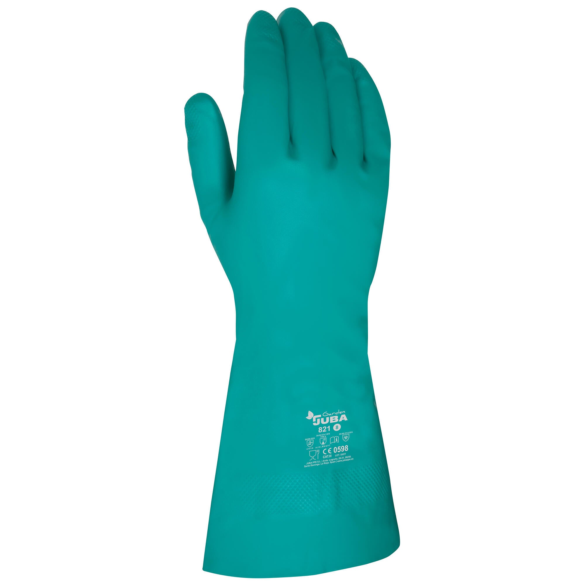 Guantes de protección química / fitosanitaria juba nitrilo t10 / xl