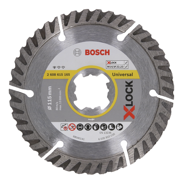 Disco diamante BOSCH UNIVERSAL X-LOCK 115MM