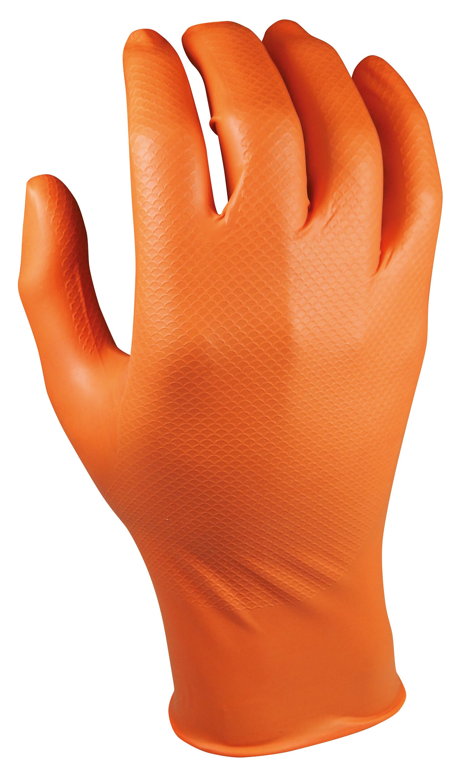 Guante nitrilo texturizado ambidextro.Ref. JUBA 580OR-10 - 2