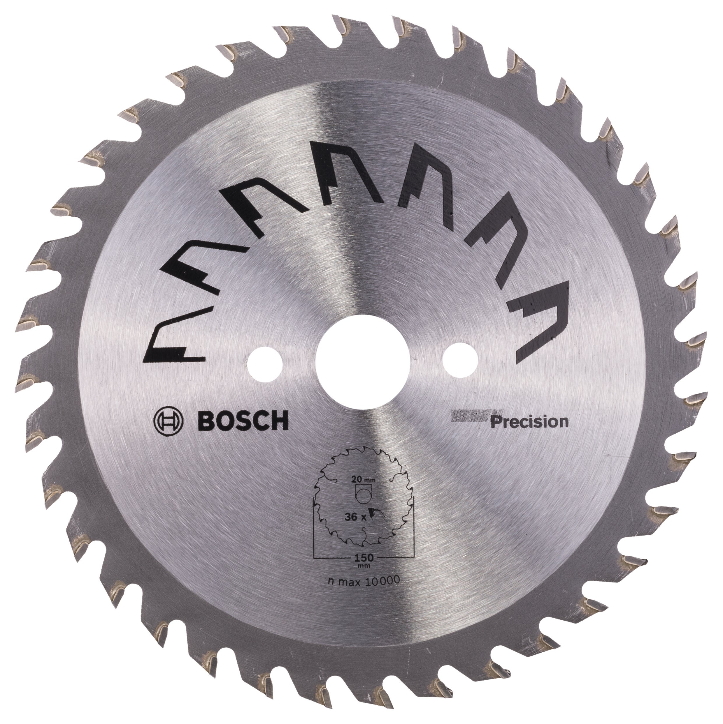 Disco de sierra circular bosch para madera, 150 x 20 x 2,2 mm y 36 dientes