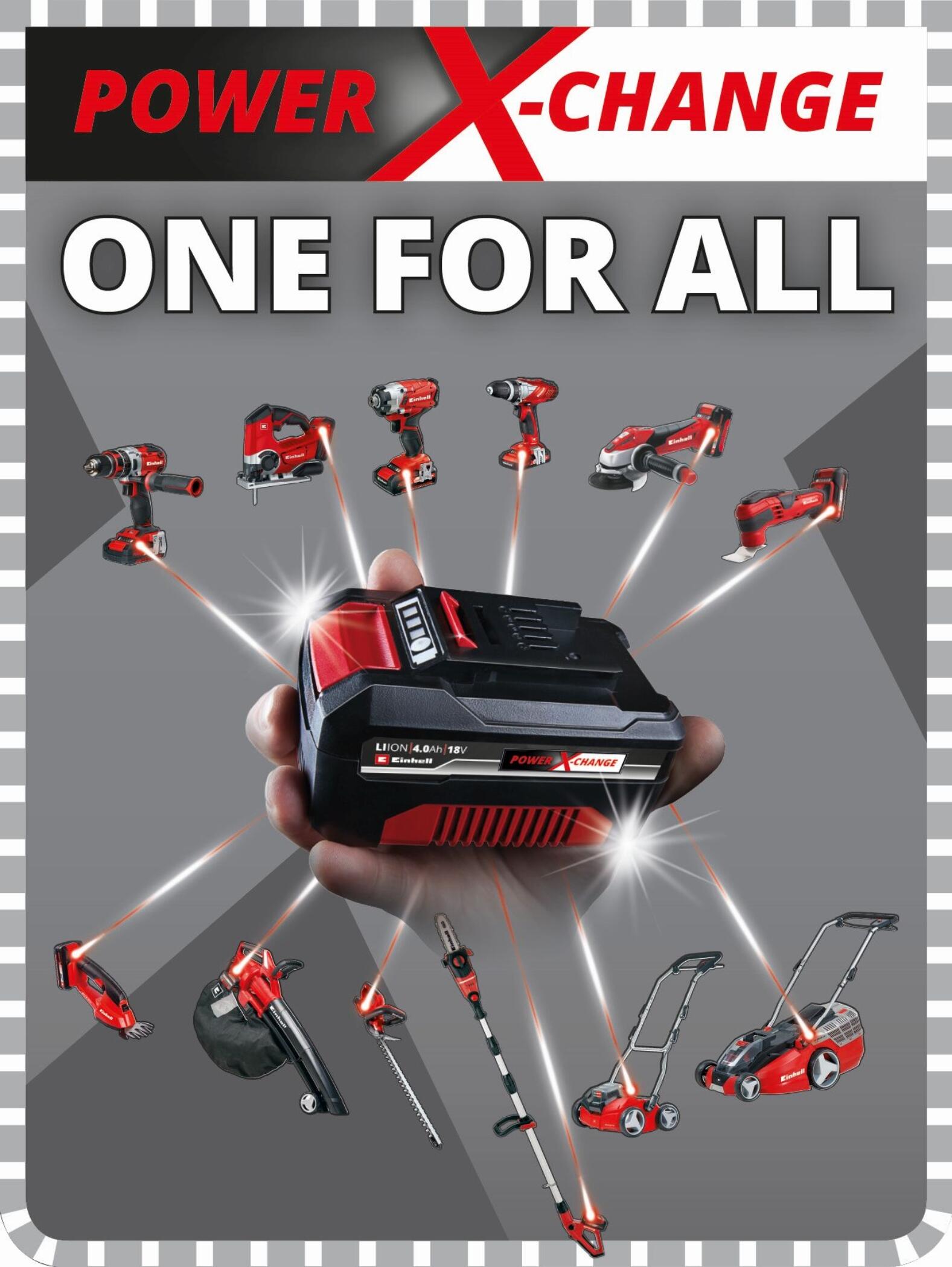 Zestaw startowy ładowarka i akumulator 18V 2.5 AH Power X-Change EINHELL - 5