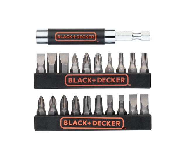 BLACK+ DECKER a7074 juego 21 puntas atornillar + adaptador