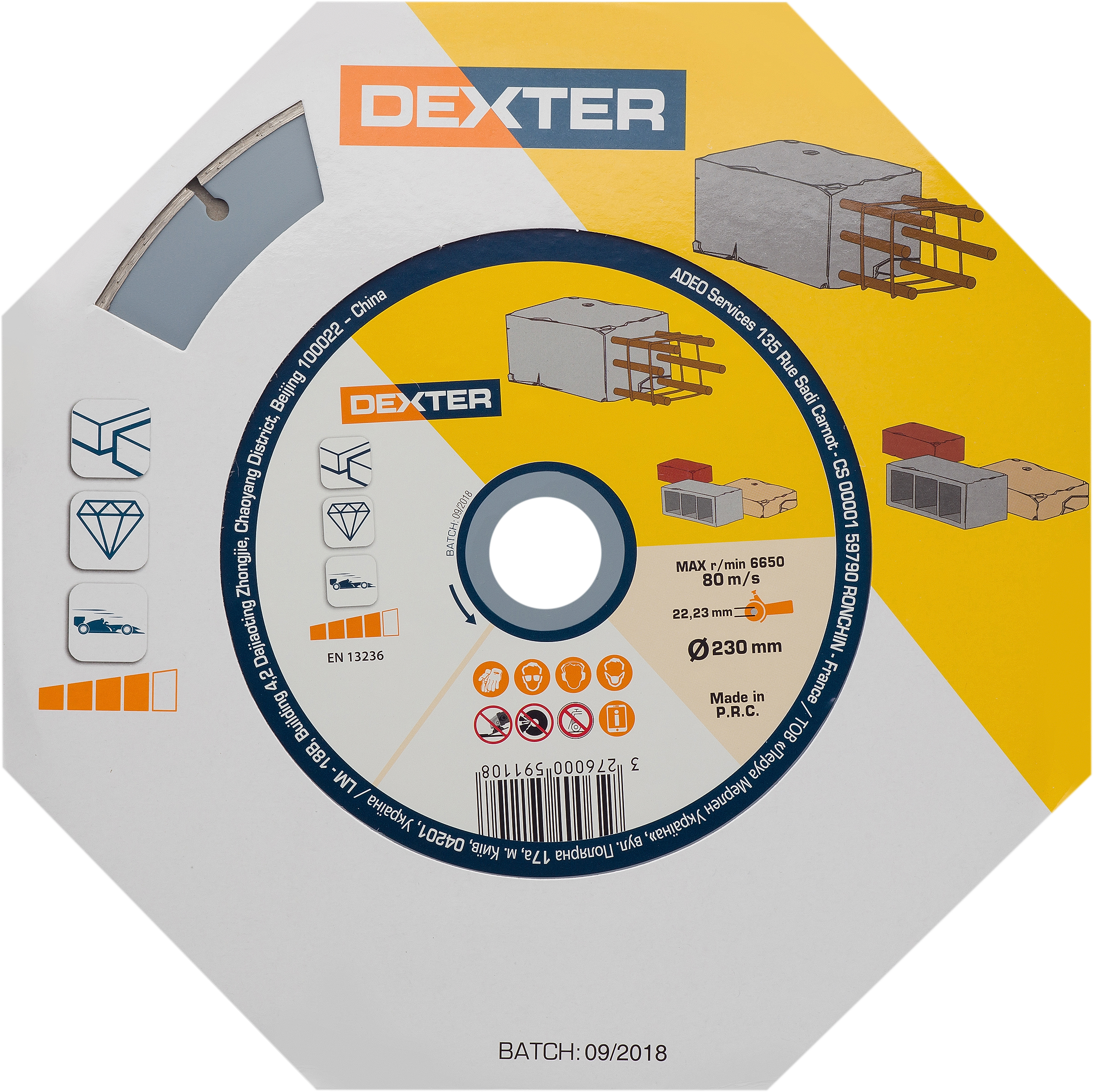 Disco diamante DEXTER BETÃO D230MM - 5