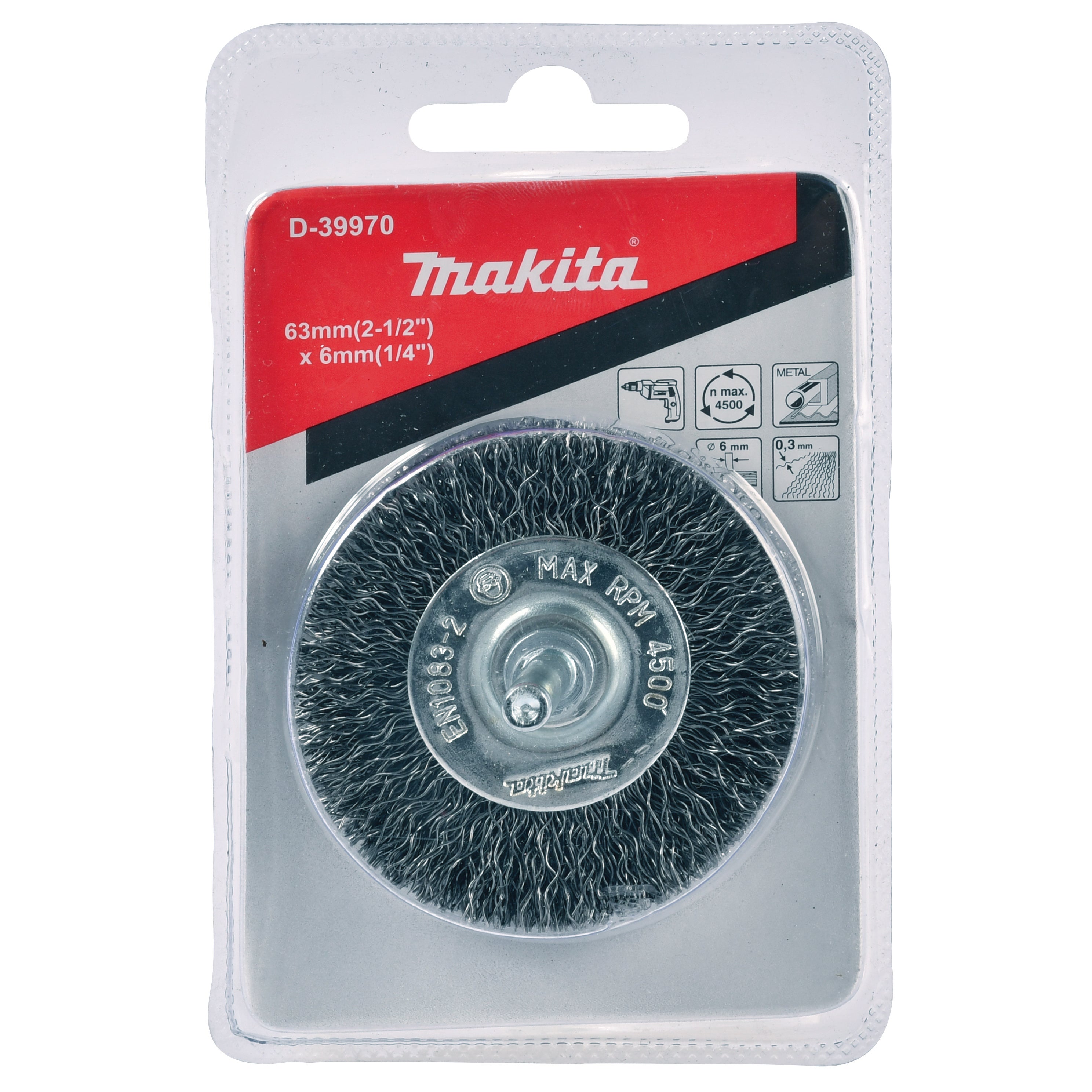 Cepillo para taladro makita d-39970