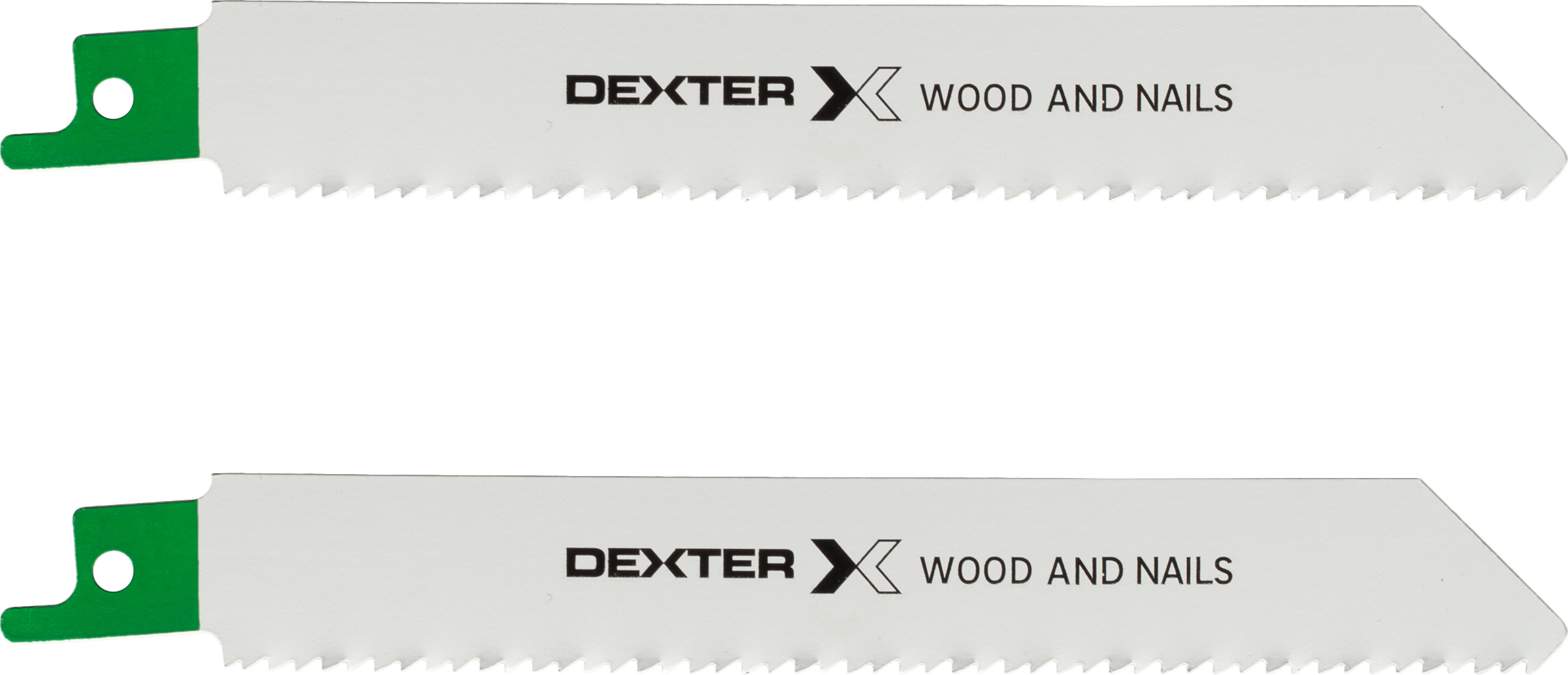 Lote de 2 hojas de sierra dexter para madera de 150 mm corte recto de 5 a 100 mm