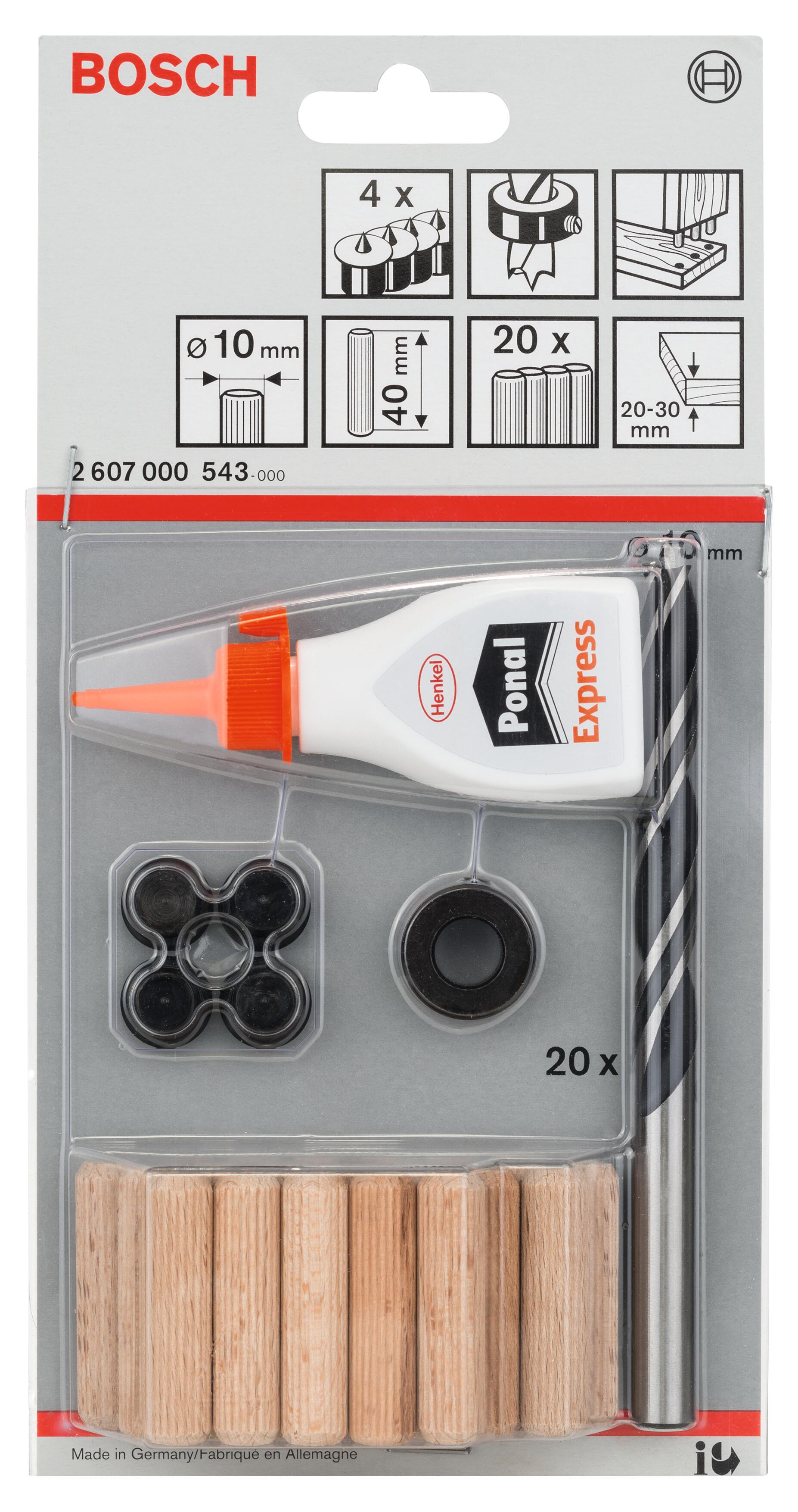 Set 27 espigas madera 10 mm. 40 mm