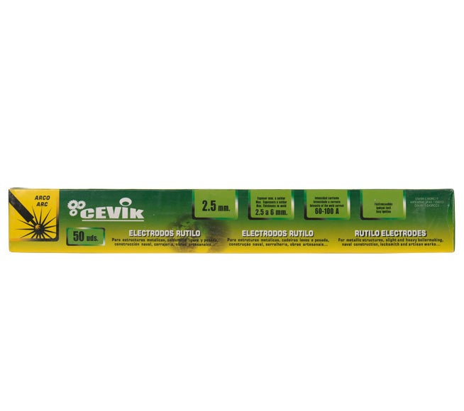 50 Elétrodos de rutilo 2,5 mm Cevik Pro - 4