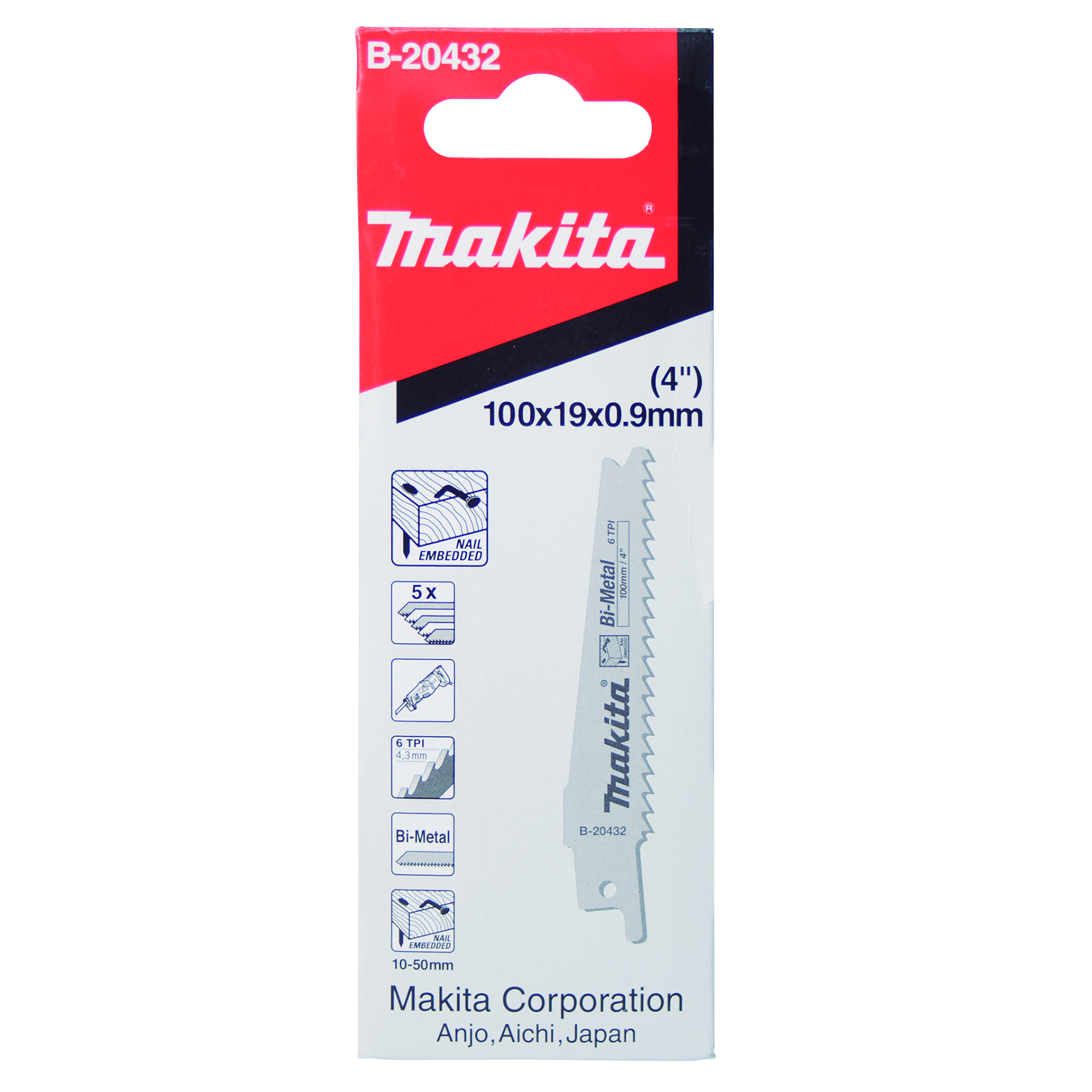 Hojas de sierra sable makita b-20432