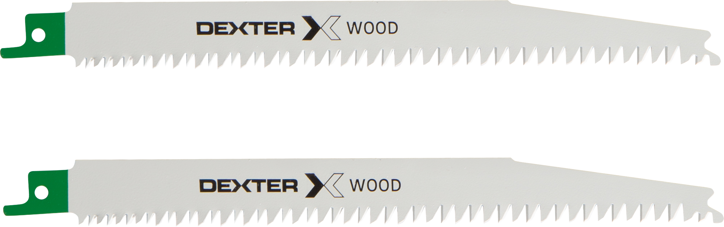 2 hojas de sierra sable dexter para cortar madera c. rapido 150