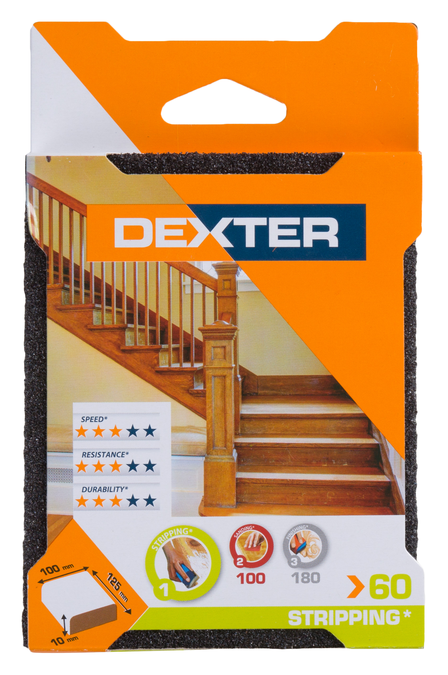 Esponja abrasiva DEXTER de grano 60 - 11