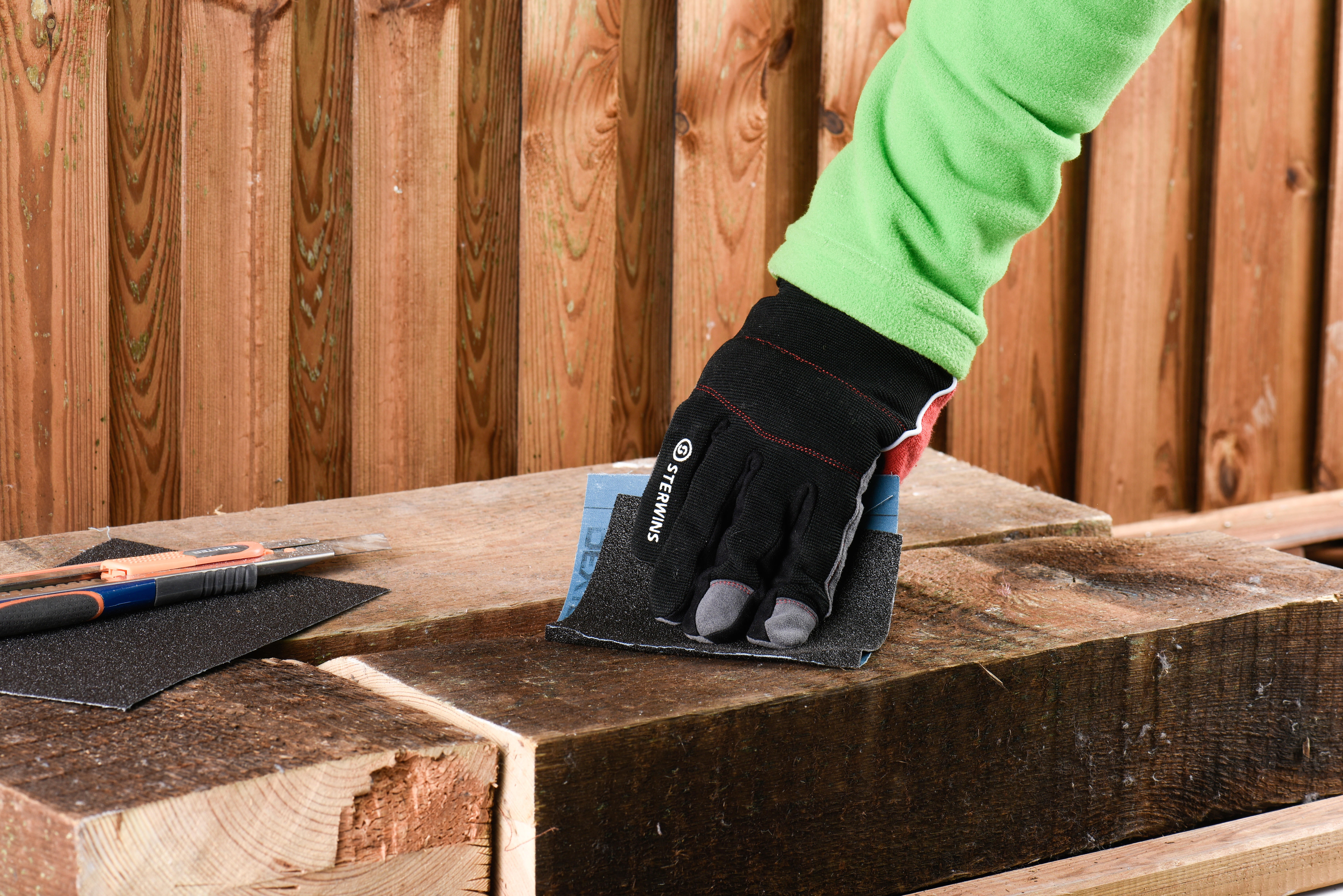 Esponja abrasiva DEXTER de grano 180 - 2