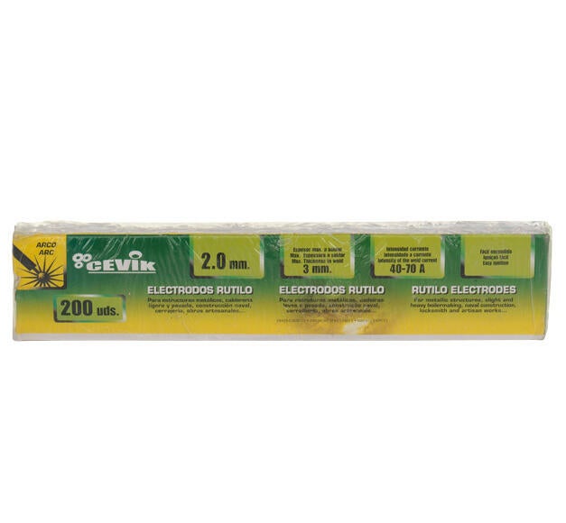 200 Elétrodos de rutilo 2 mm Cevik Pro - 2