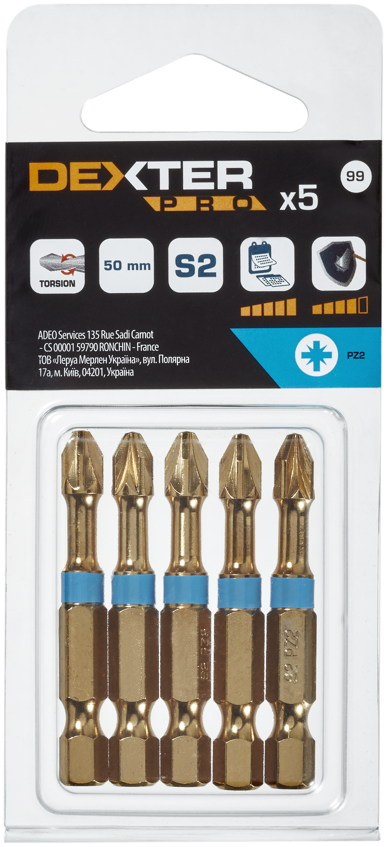 5 pontas Pz2 50 mm Dexter Pro - 4