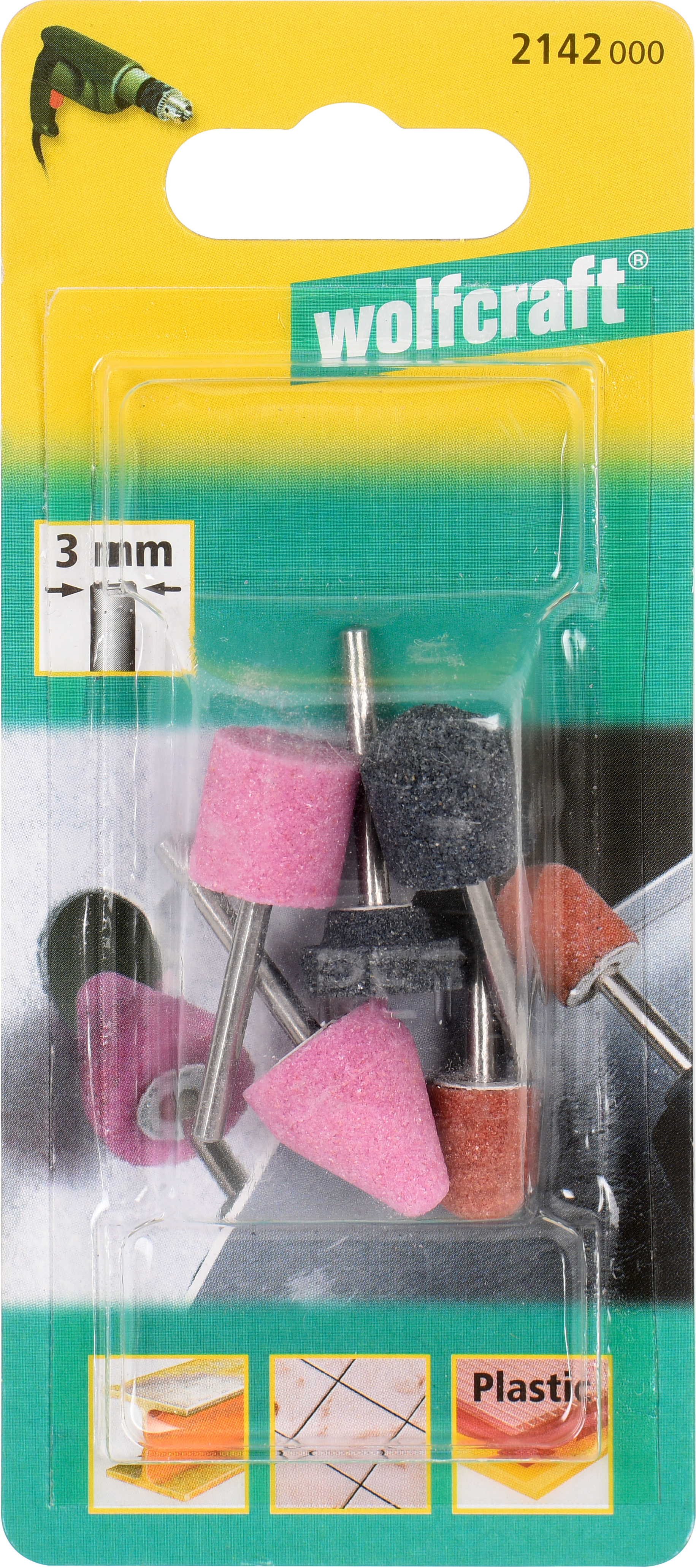 Jogo 5 mini-rebolos 3MM D14-16MM - 5