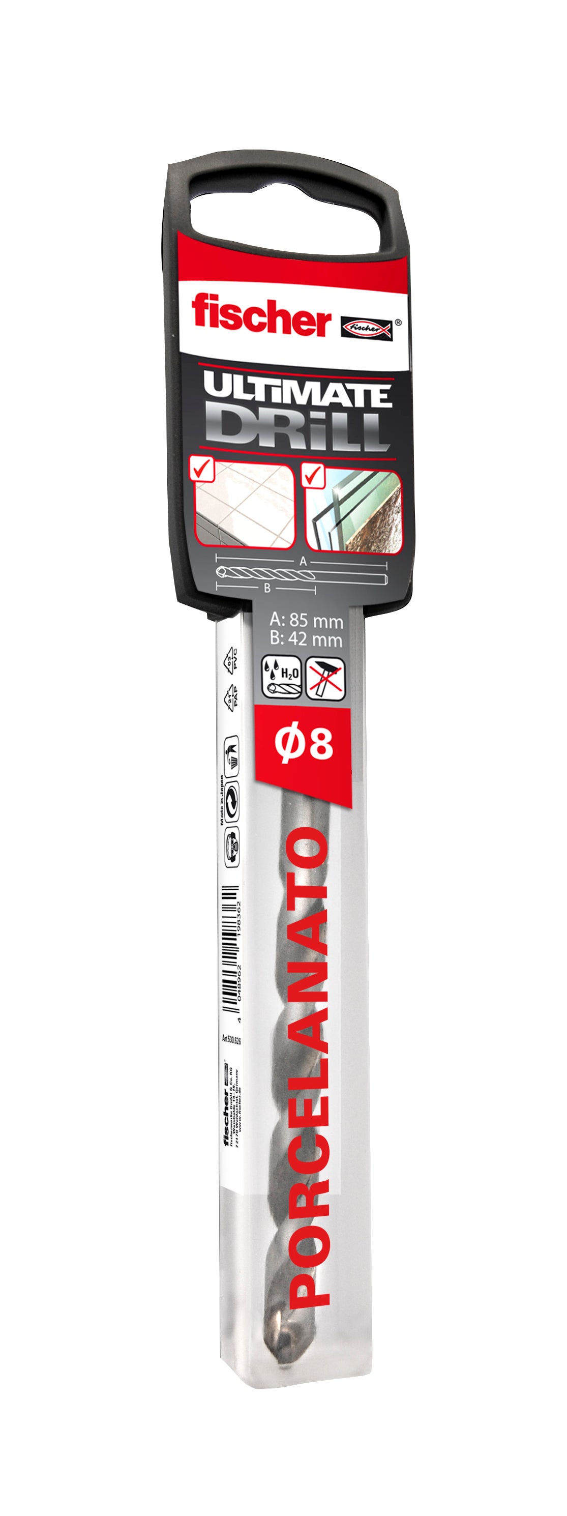 Broca para hormigón enganche cilíndrico ø 5 x l. 85 mm fischer