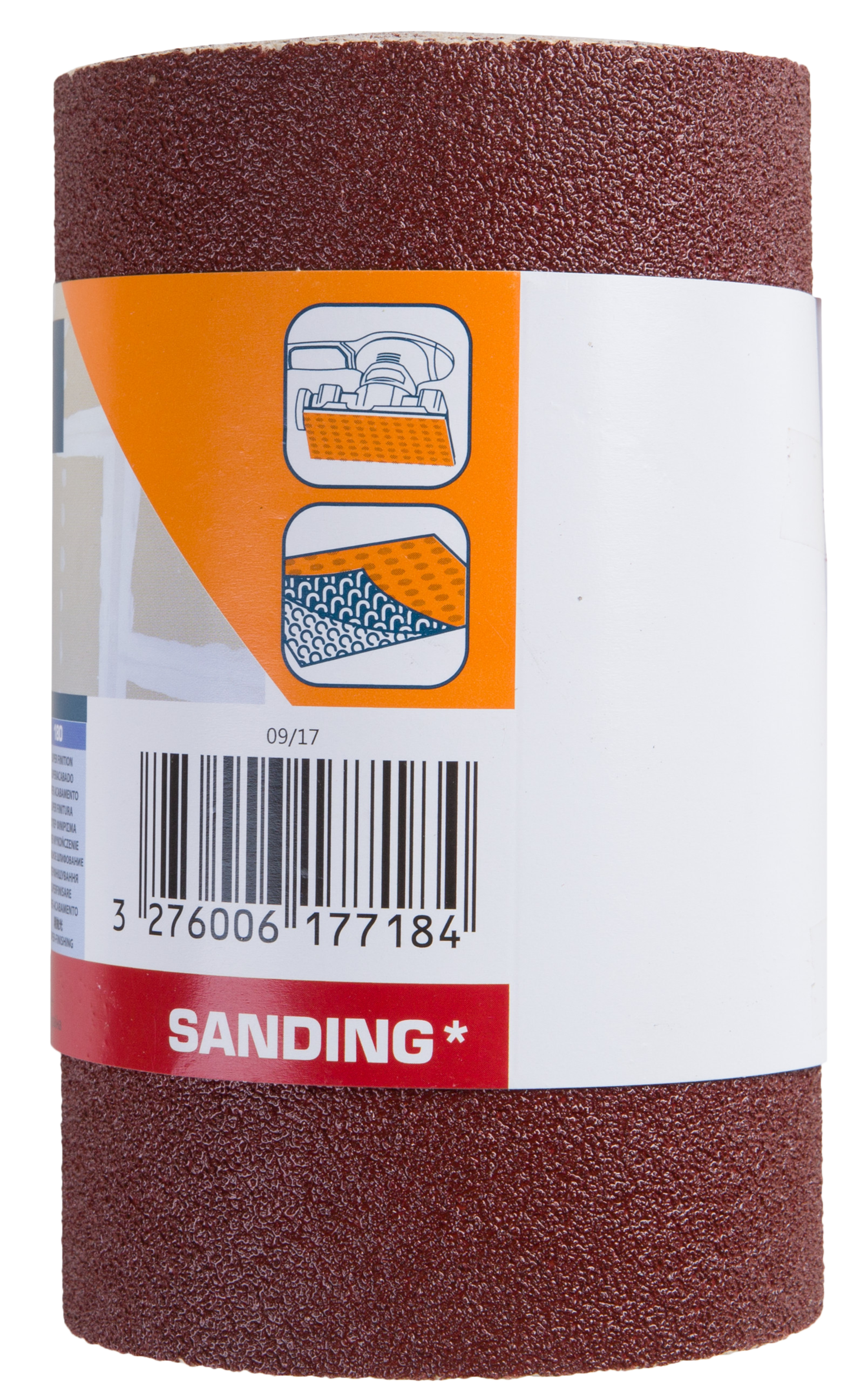 Rollo de hoja abrasiva DEXTER con grano de 80 - 6