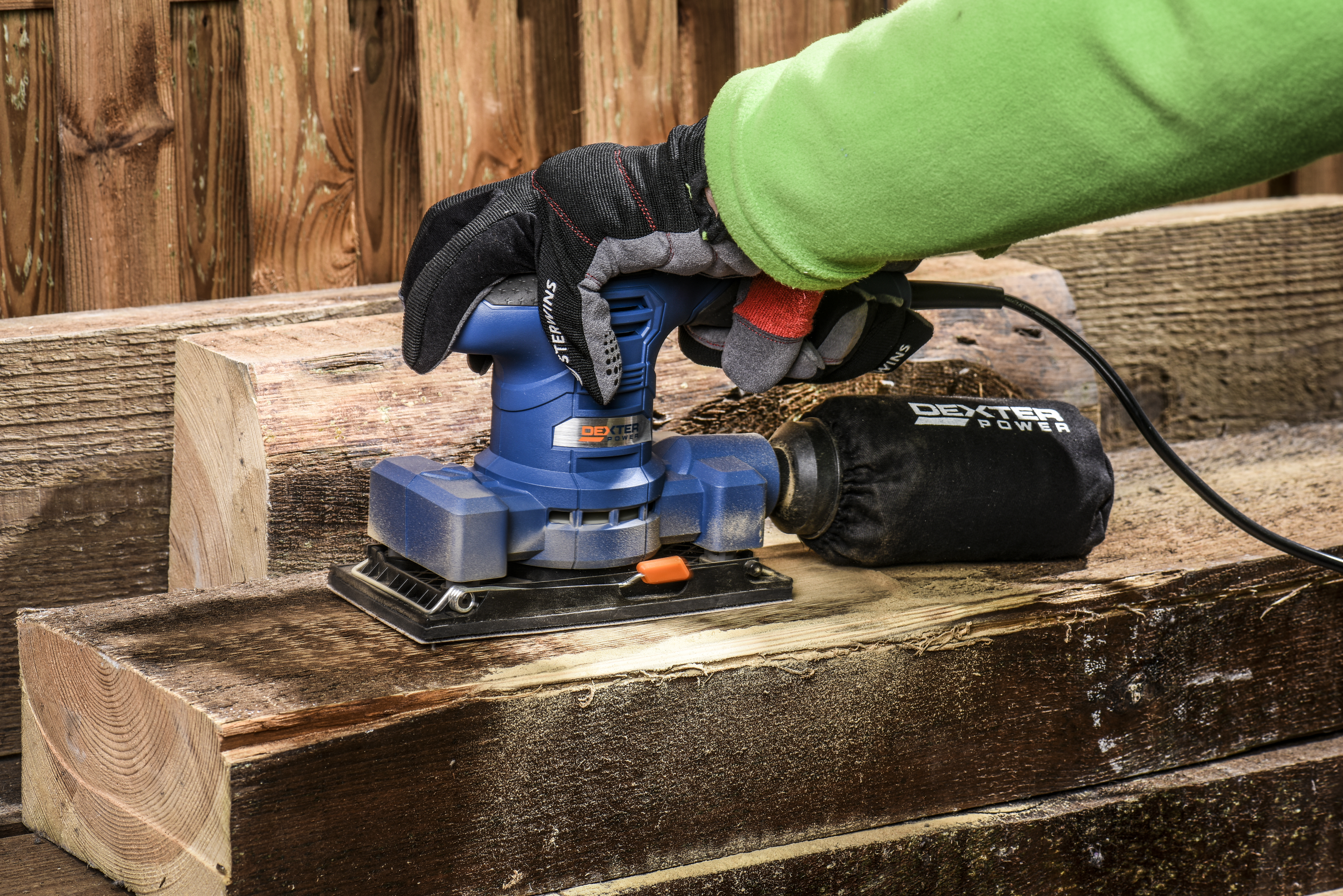 5 patines de lija DEXTER 230x115, grano 180 - 6