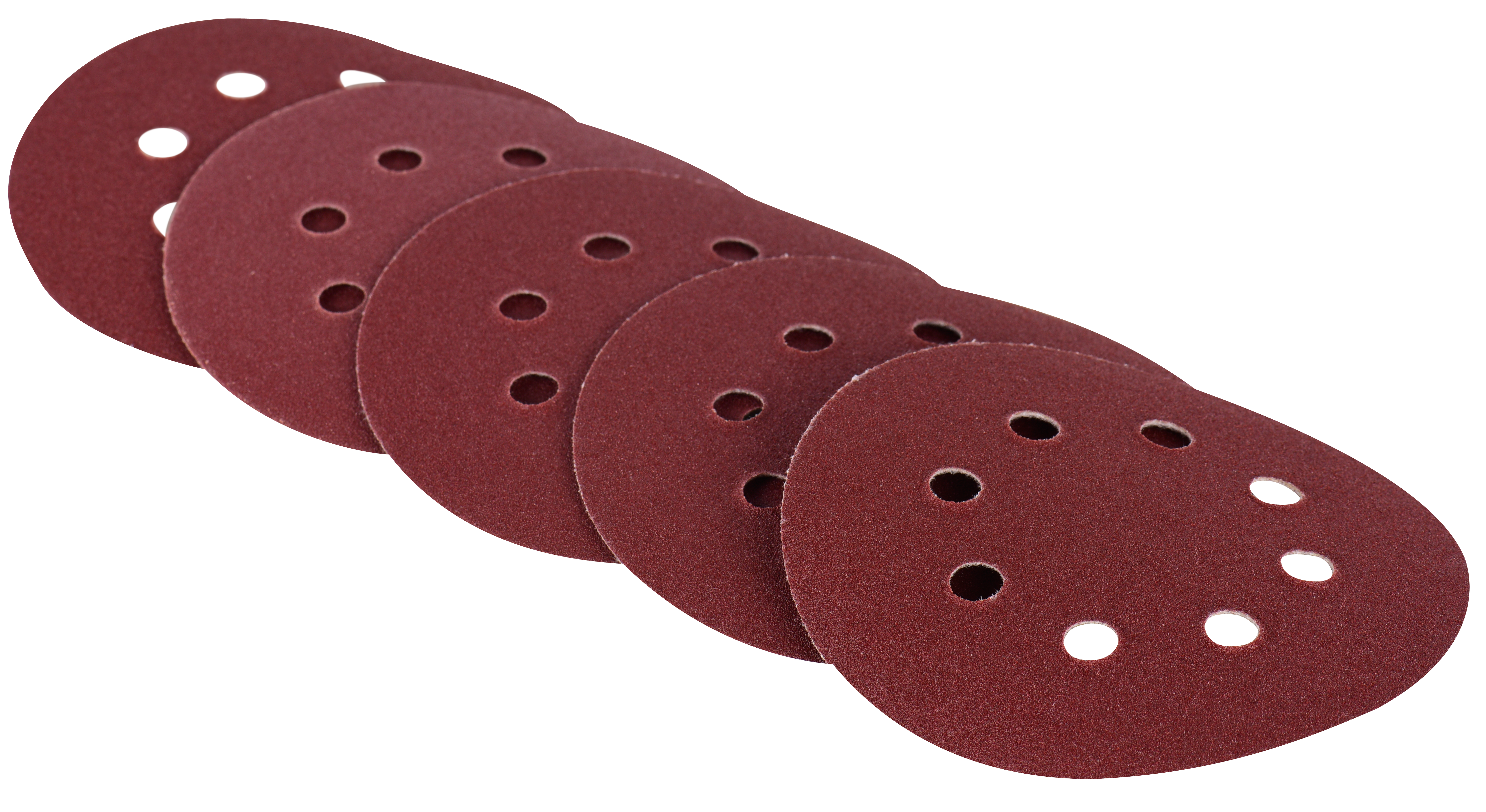 Lot de 5 disques abrasifs, DEXTER, l.125.0 x L.125.0 mm grain 120 - 2