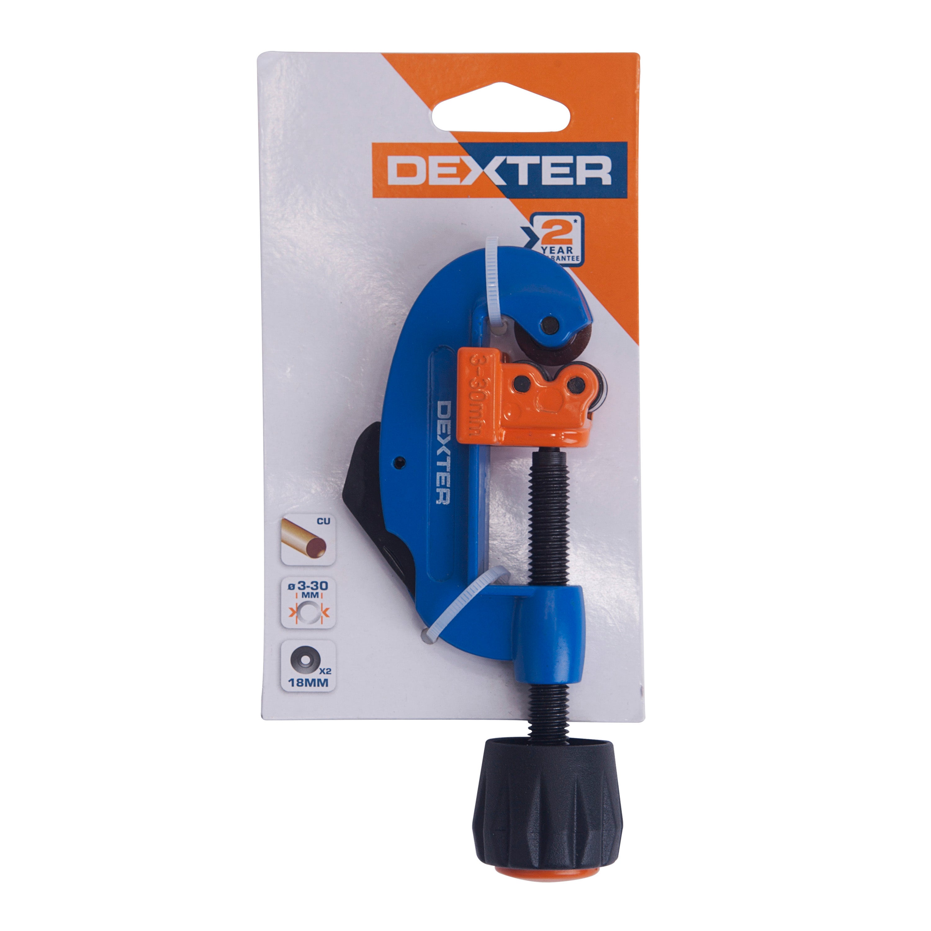 Tagliatubo senza cricchetto DEXTER per rame Ø 3-30 mm - 12