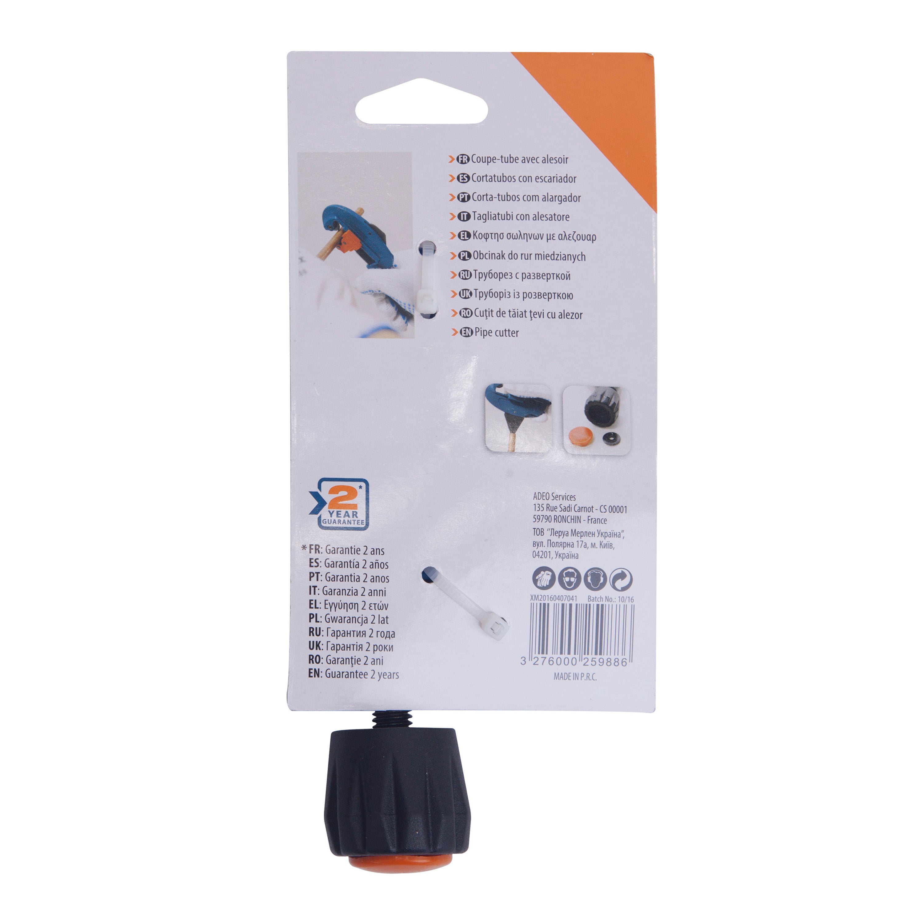 Tagliatubo senza cricchetto DEXTER per rame Ø 3-30 mm - 11
