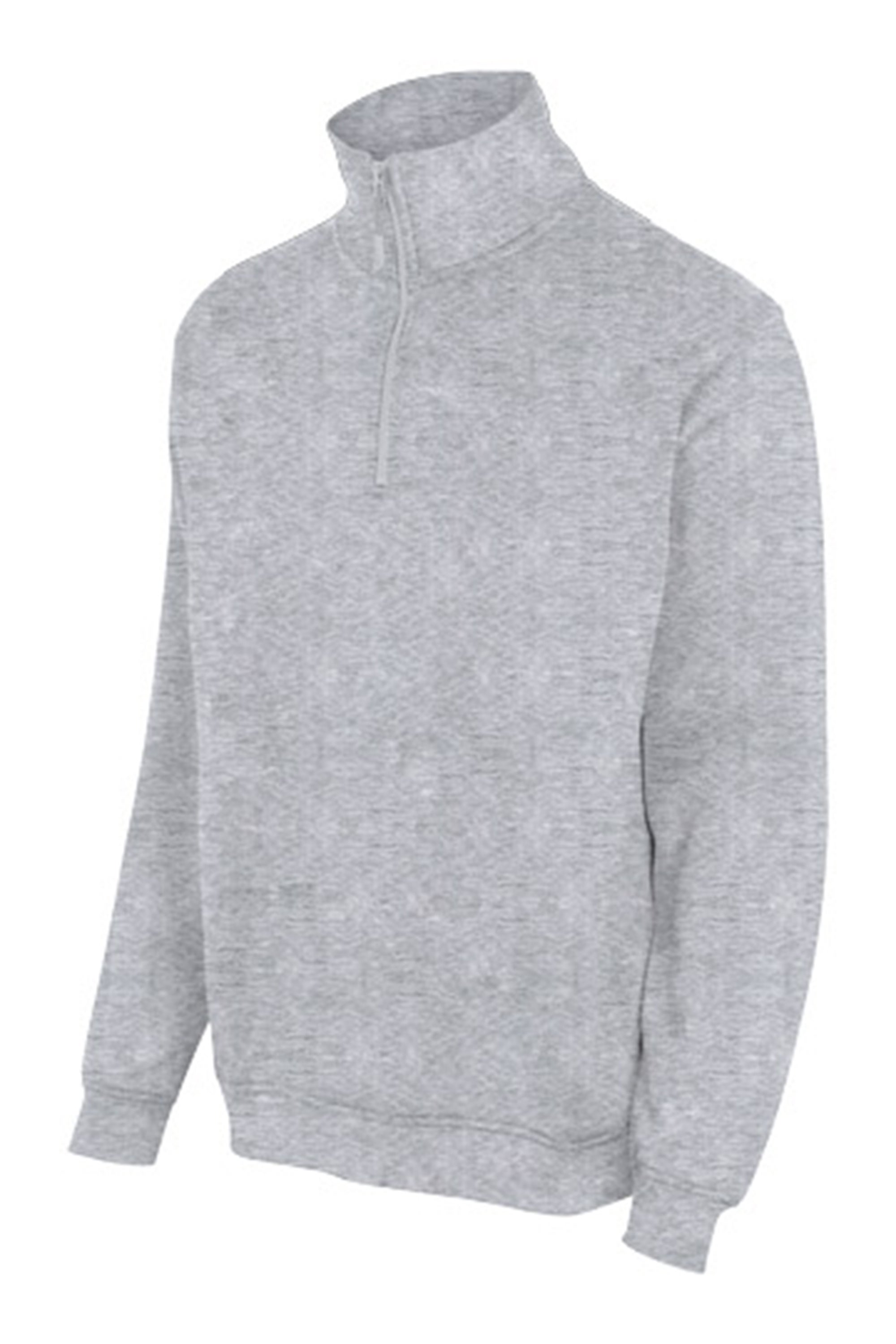 Sudadera Media Cremallera VELILLA - Gris Jaspeado - XS