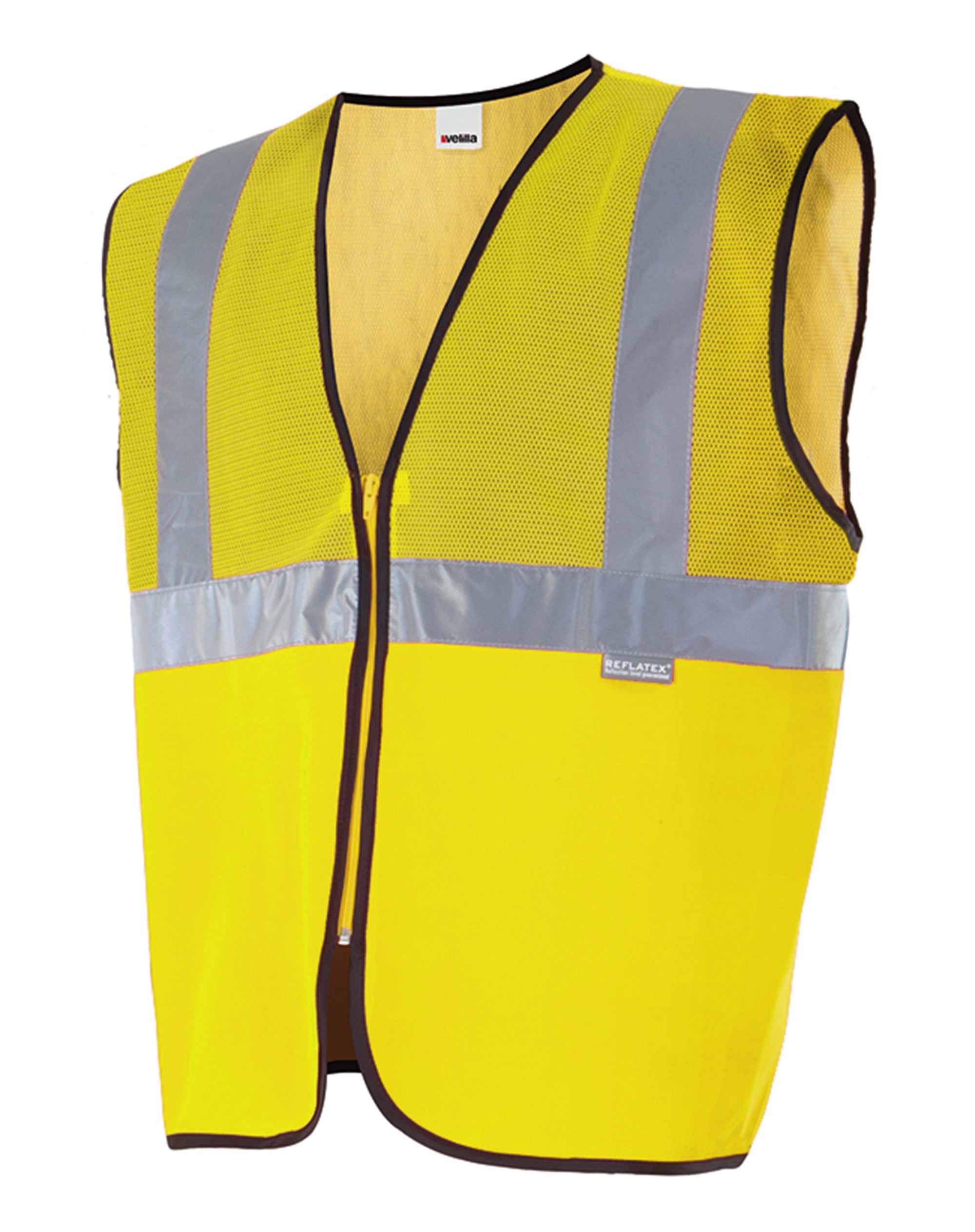 Chaleco profesional tejido rejilla velilla - amarillo flúor - l
