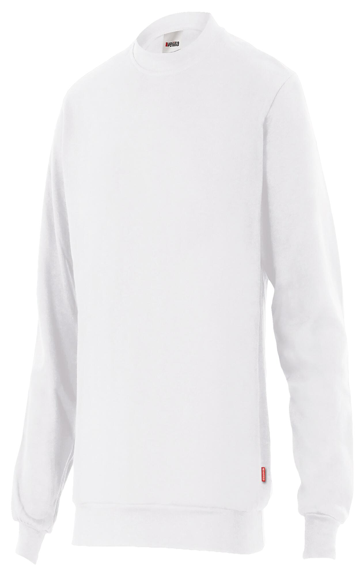 Sudadera cuello redondo velilla - blanco - l