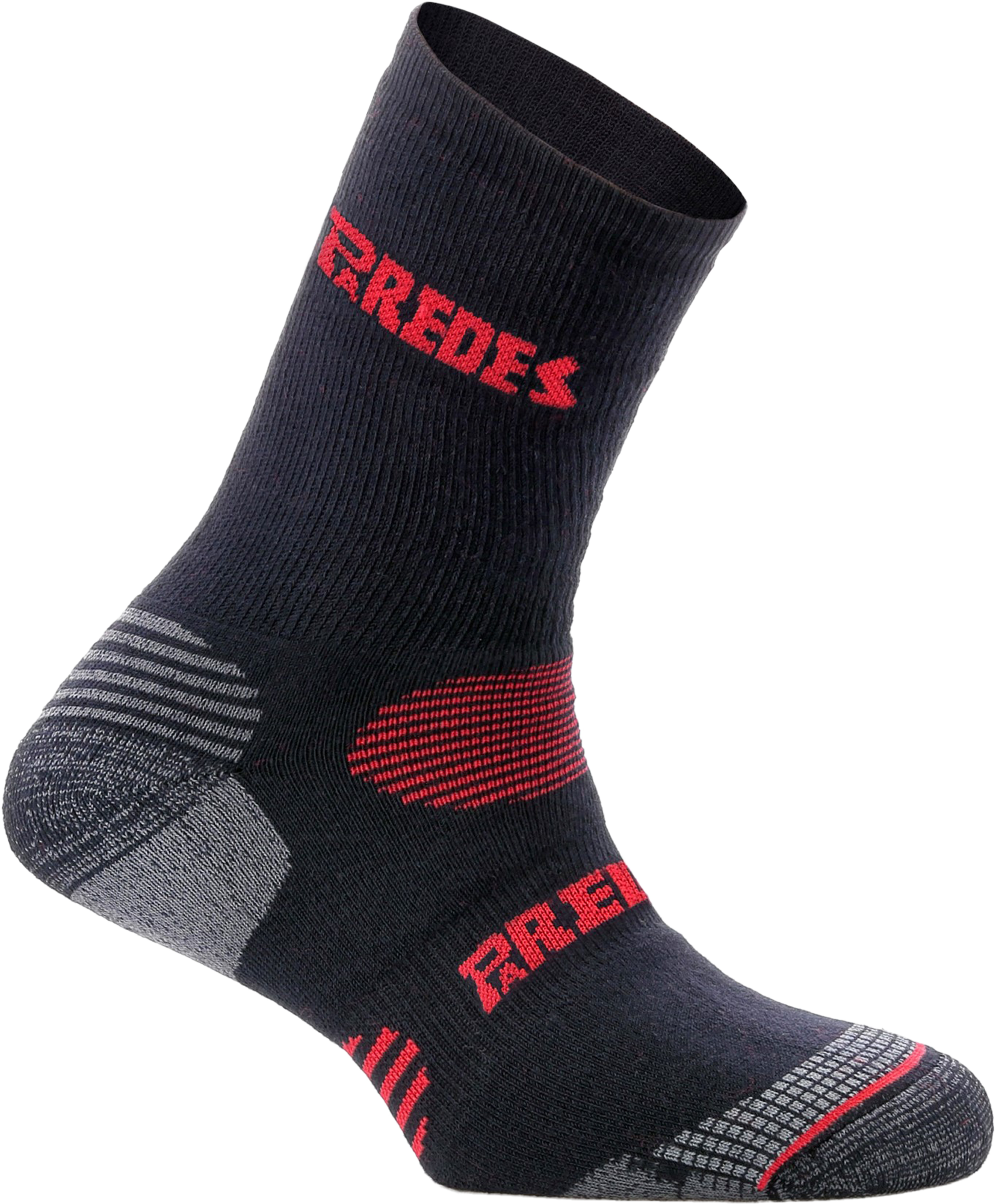 Pack de 3 calcetines largos negro rojo- talla única