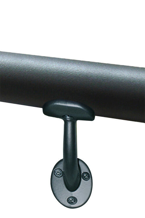 2 supports aluminium gris foncé pour main courante OBAPI