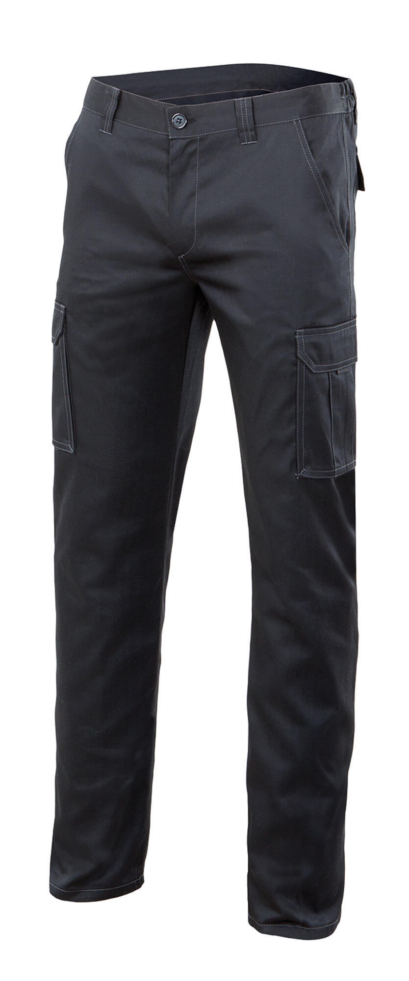 Pantalón stretch multibolsillos velilla - negro - 36