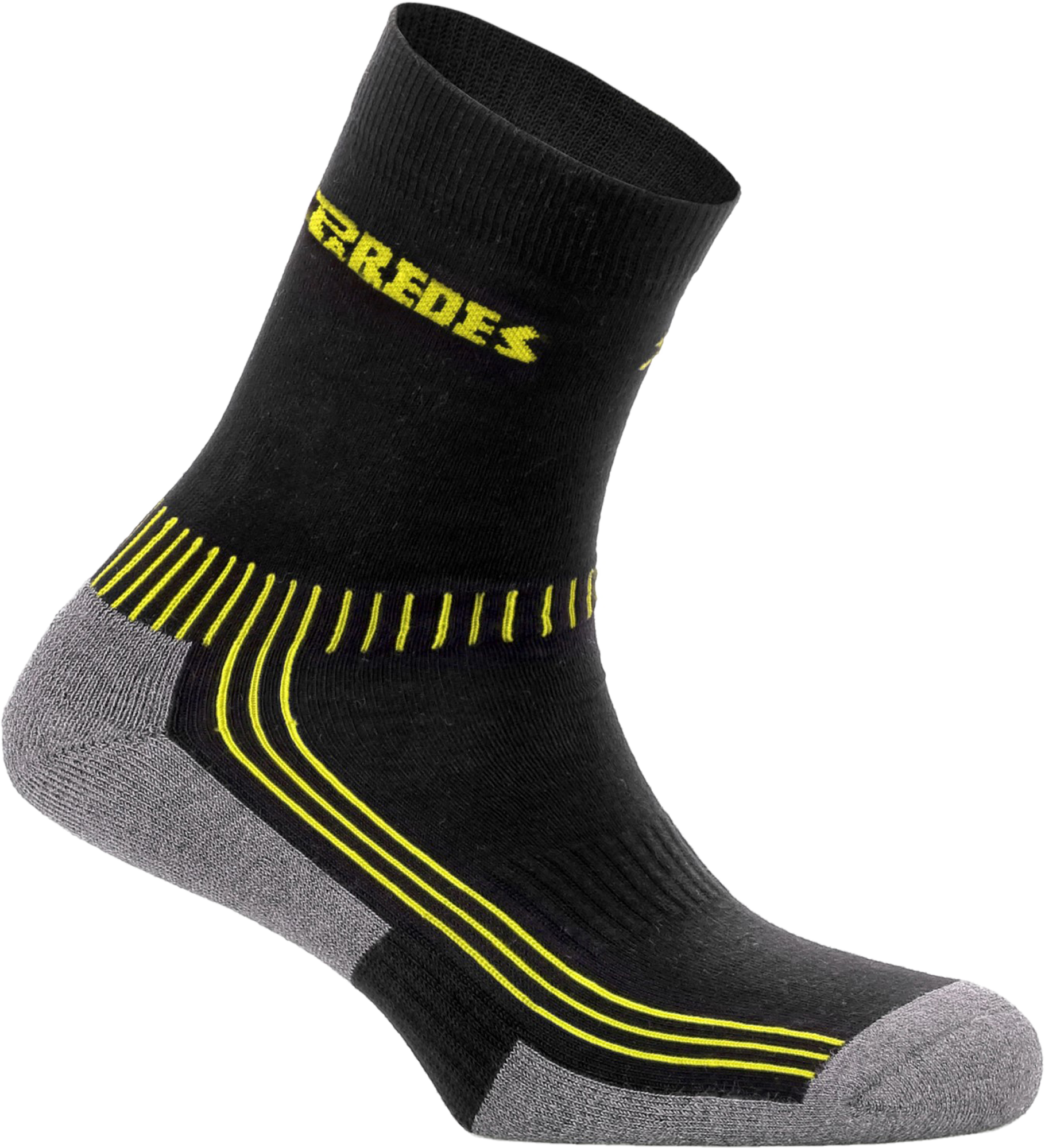 Pack de 3 calcetines cortos negro amarillo- talla única