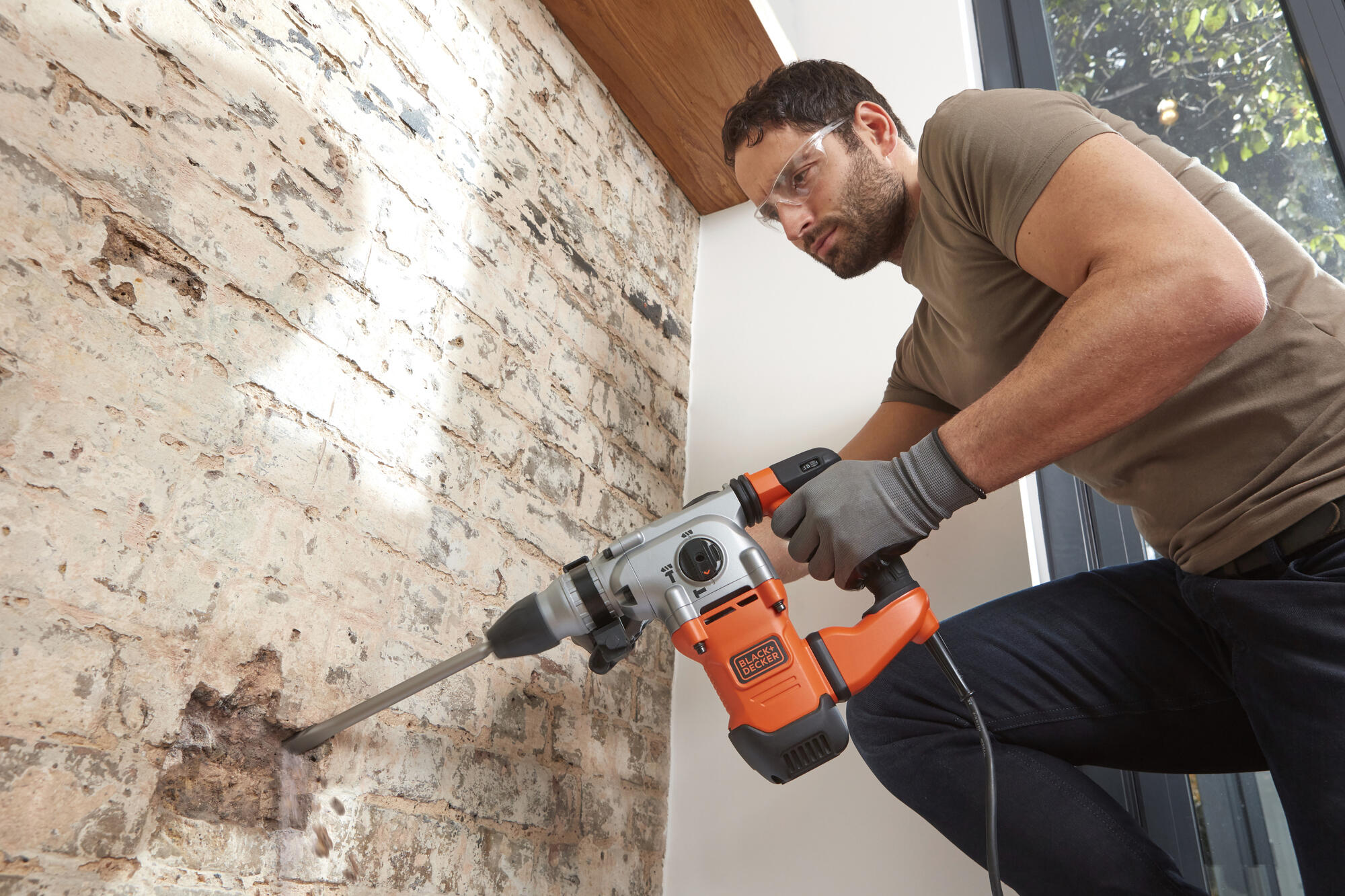 Martelo vertical com fios SDS Plus 1250 W 3.7 J Black + Decker BEHS03K-QS - 9