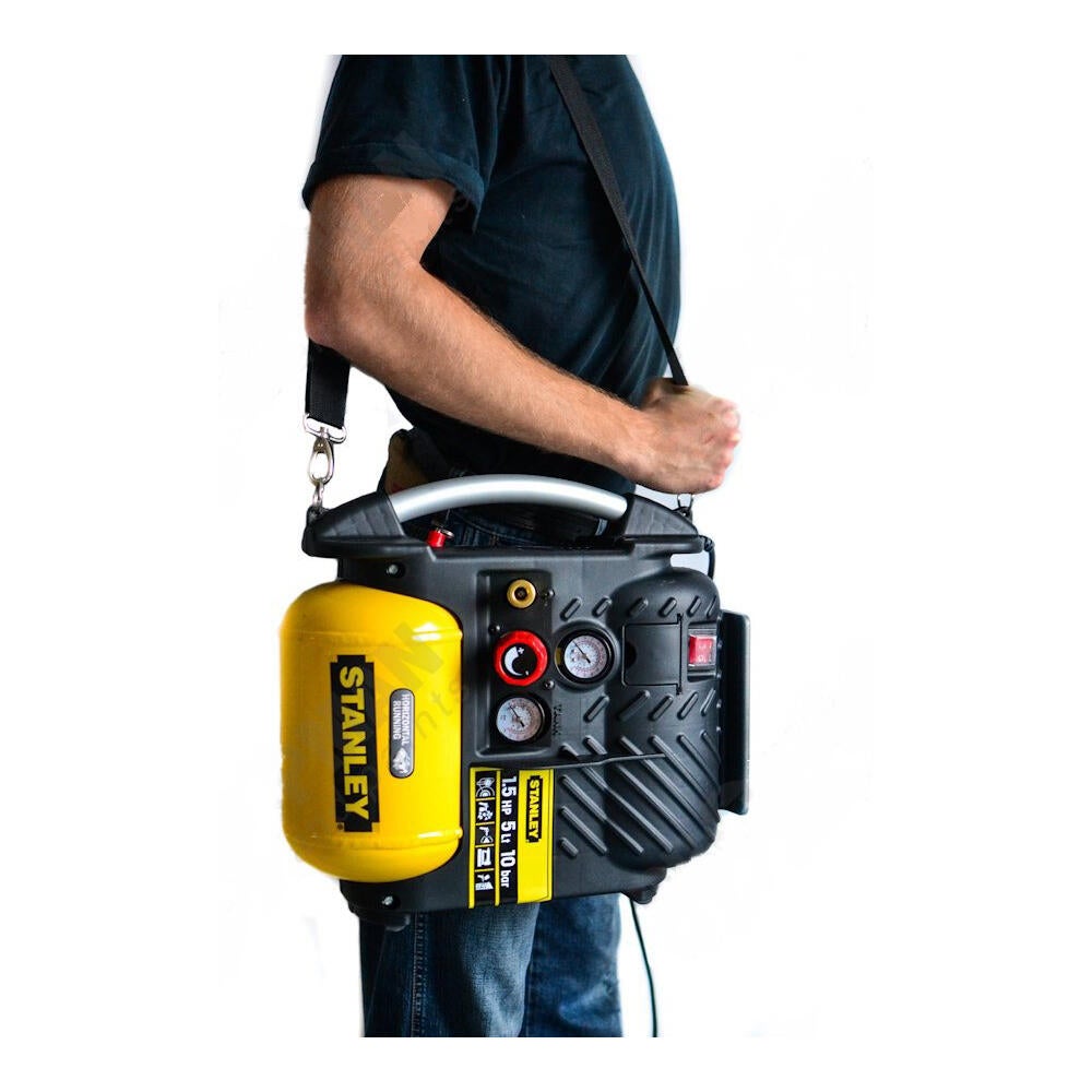 Compressor portátil 5 litros 1.5 cv 10 bar Stanley Airboss DN200/10/5 - 8